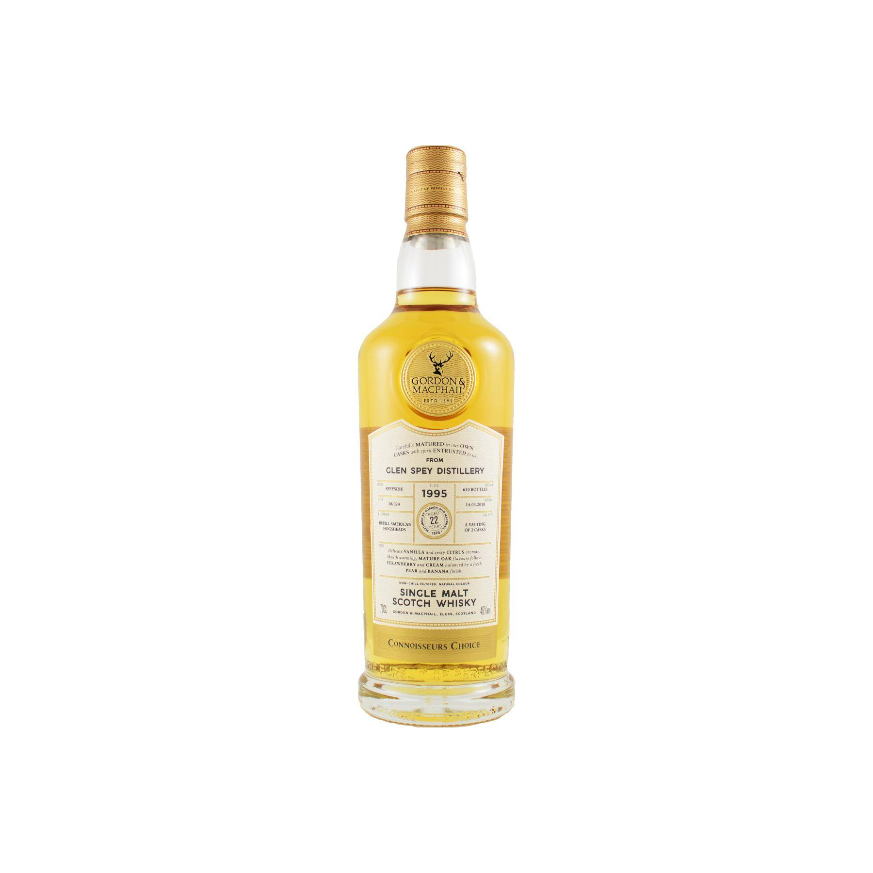 Glen Spey Connoisseurs Choice 1995 22 Years Single Malt Whisky