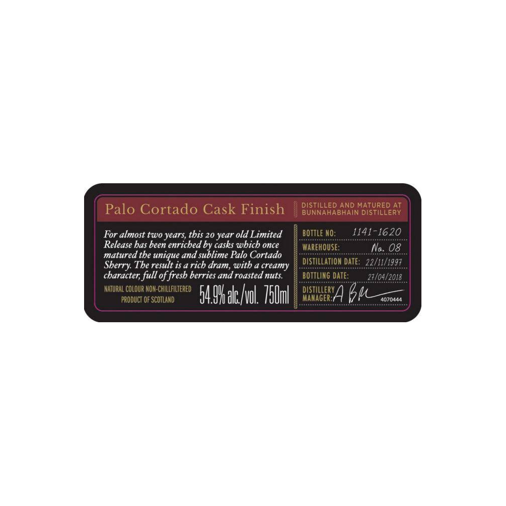 Bunnahabhain 1997 20 Years Single Malt Whisky 2