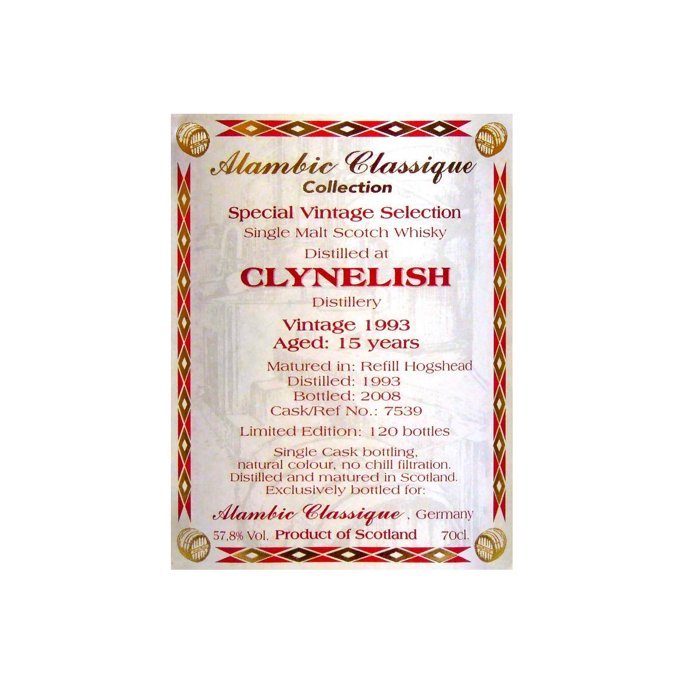 Clynelish 1993 15 Years Single Malt Whisky 2