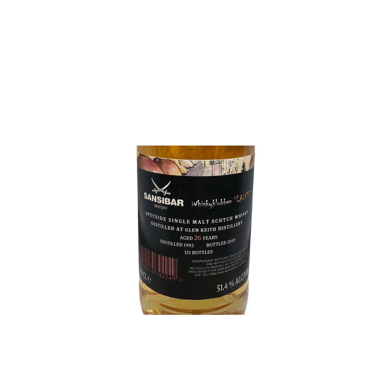 Glen Keith 1993 26 Years Single Malt Whisky 3