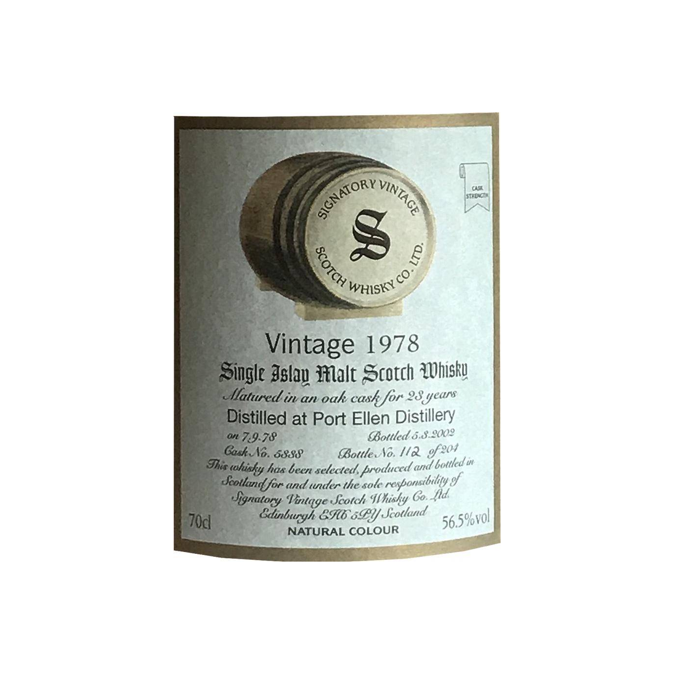 Port Ellen Vintage Collection - Dumpy 1978 23 Years Single Malt Whisky 2