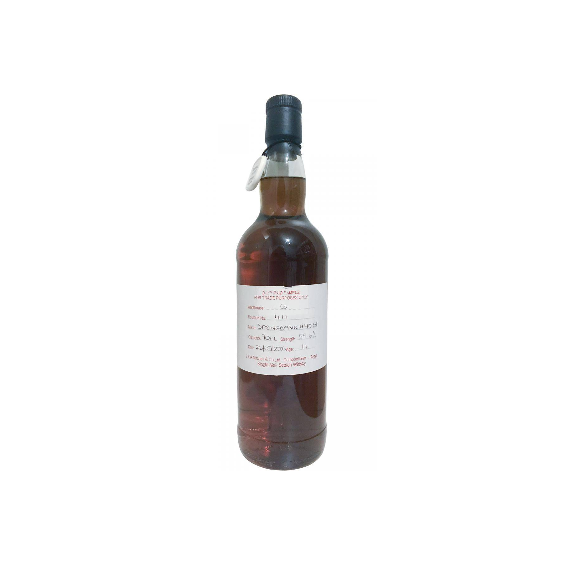 Springbank Duty Paid Sample - For Trade Purposes Only 2006 11 Years Single Malt Whisky