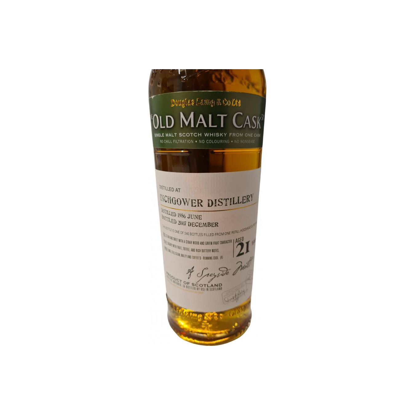 Inchgower Old Malt Cask 1986 21 Years Single Malt Whisky 3
