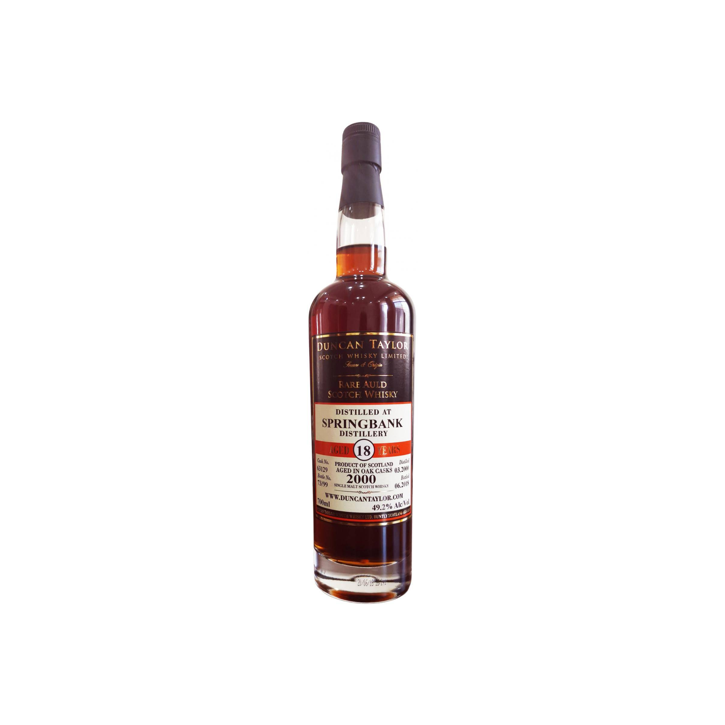 Springbank Rare Auld 2000 18 Years Single Malt Whisky