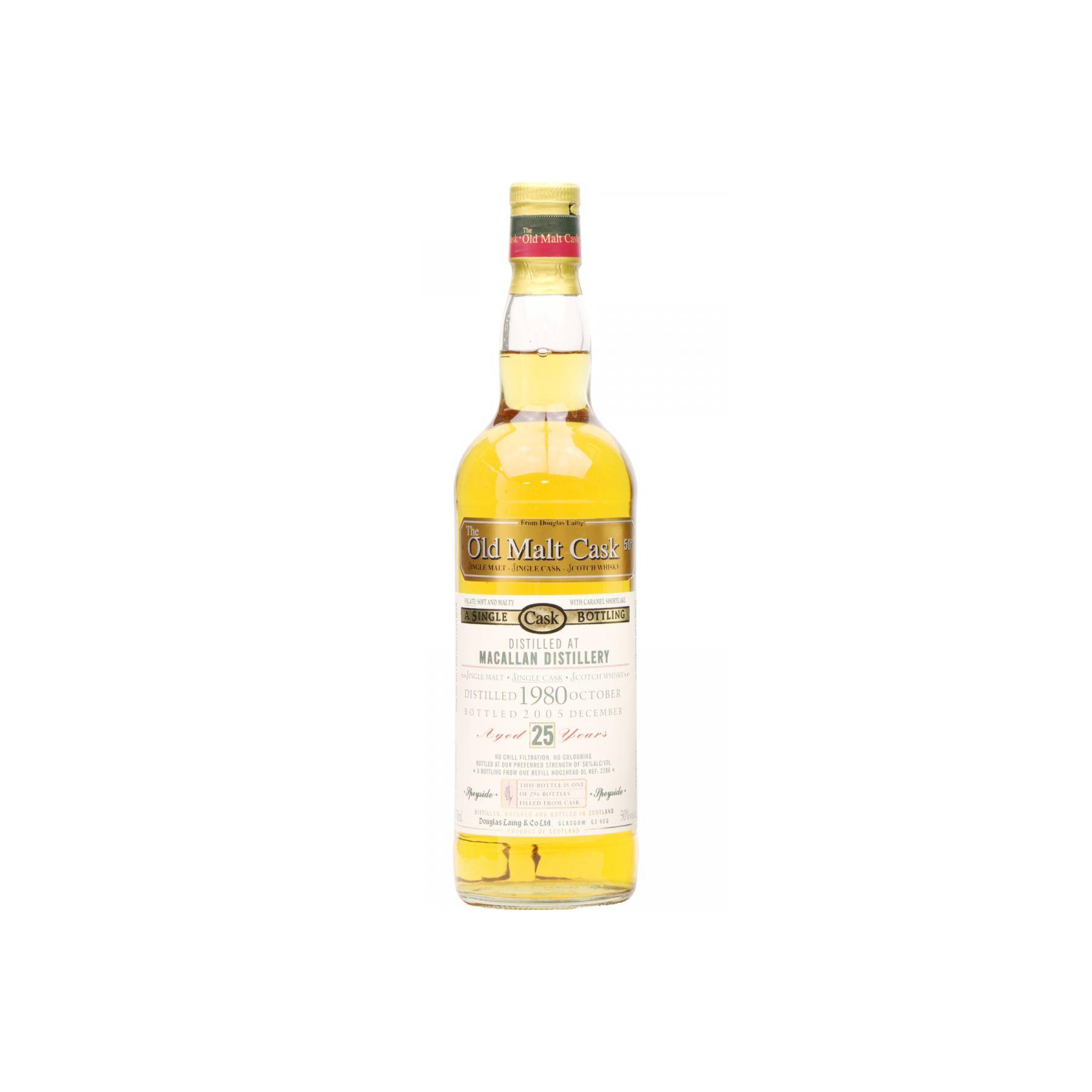 The Macallan Old Malt Cask 1980 25 Years Single Malt Whisky