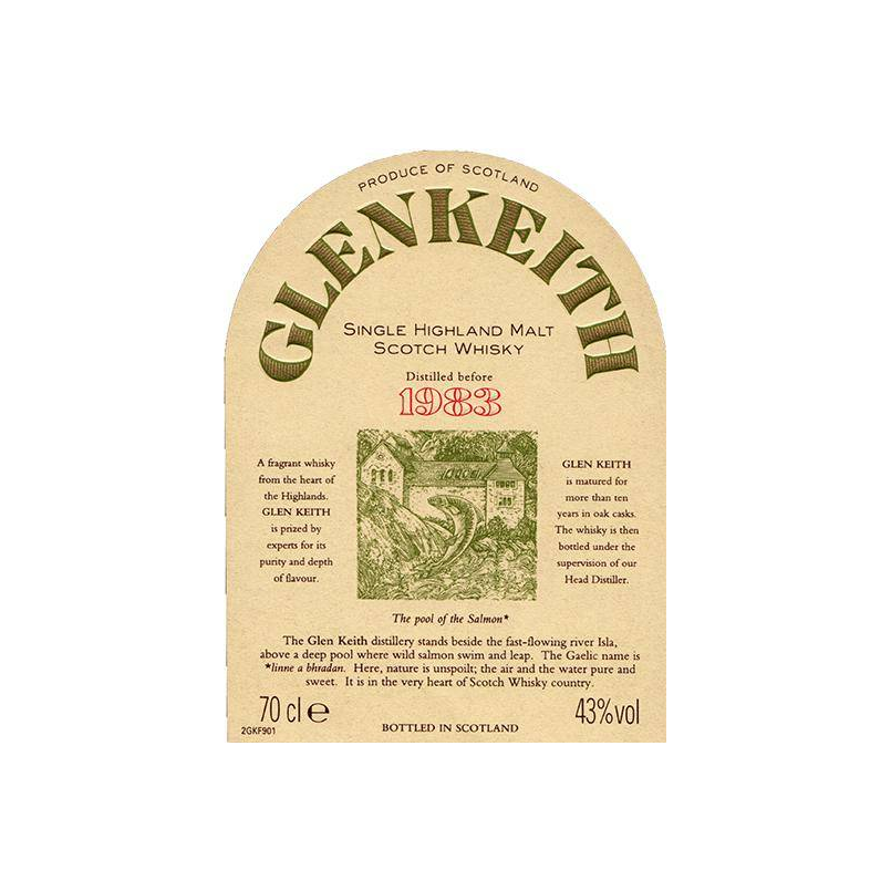 Glen Keith 1983 Single Malt Whisky 2