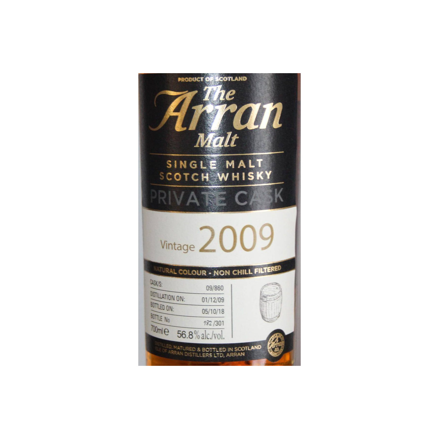 Arran Private Cask 2009 8 Years Single Malt Whisky 2