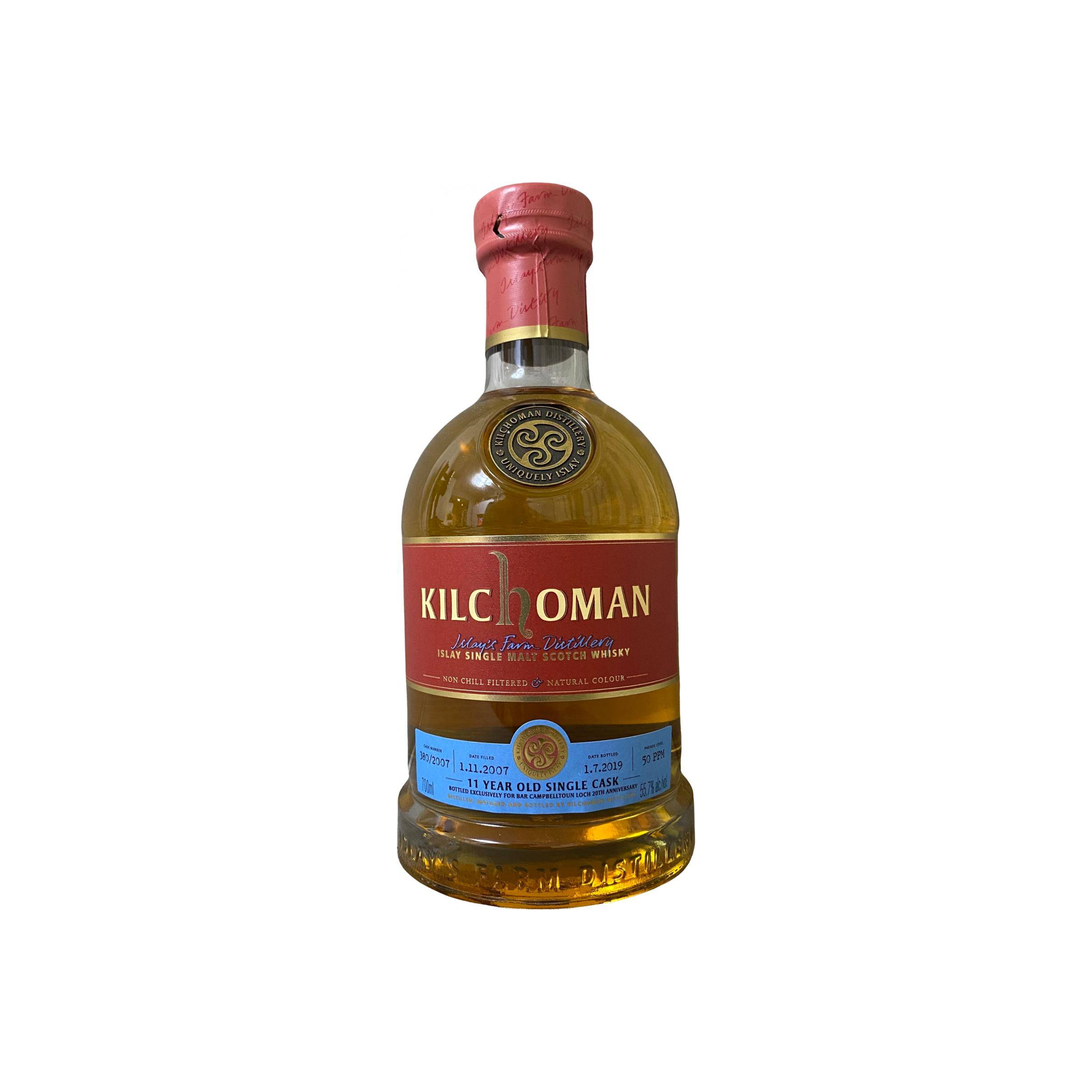 Kilchoman Single Cask 2007 11 Years Single Malt Whisky