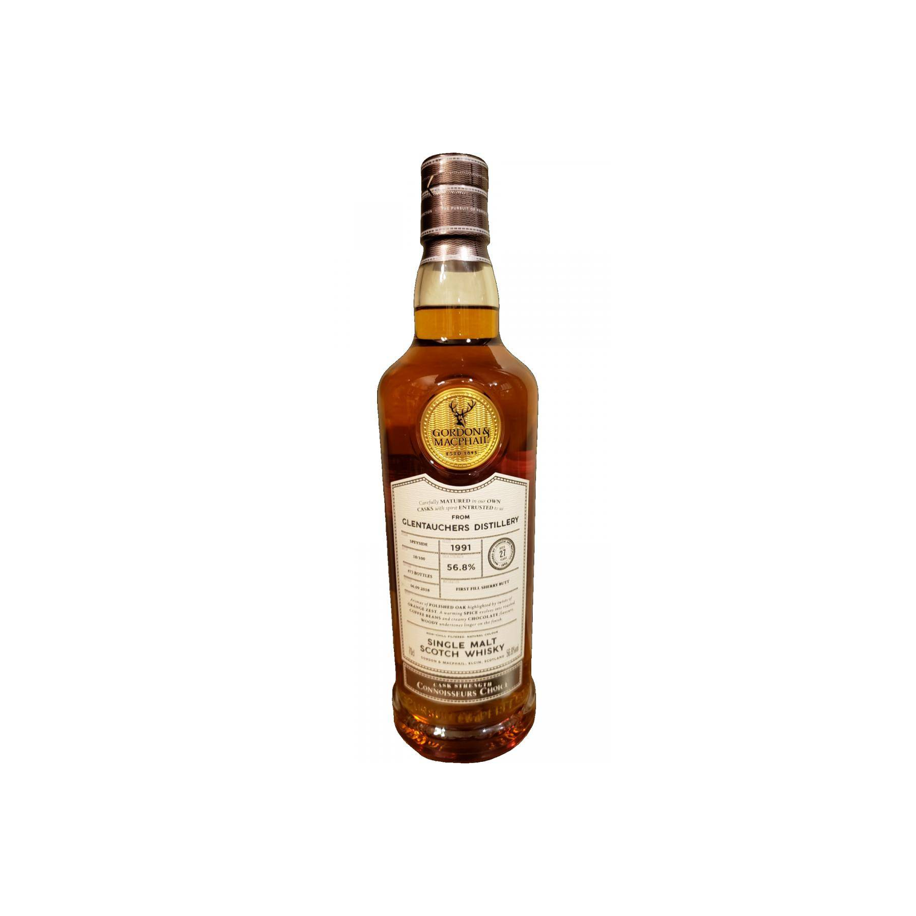Glentauchers Connoisseurs Choice - Cask Strength 1991 27 Years Single Malt Whisky 2