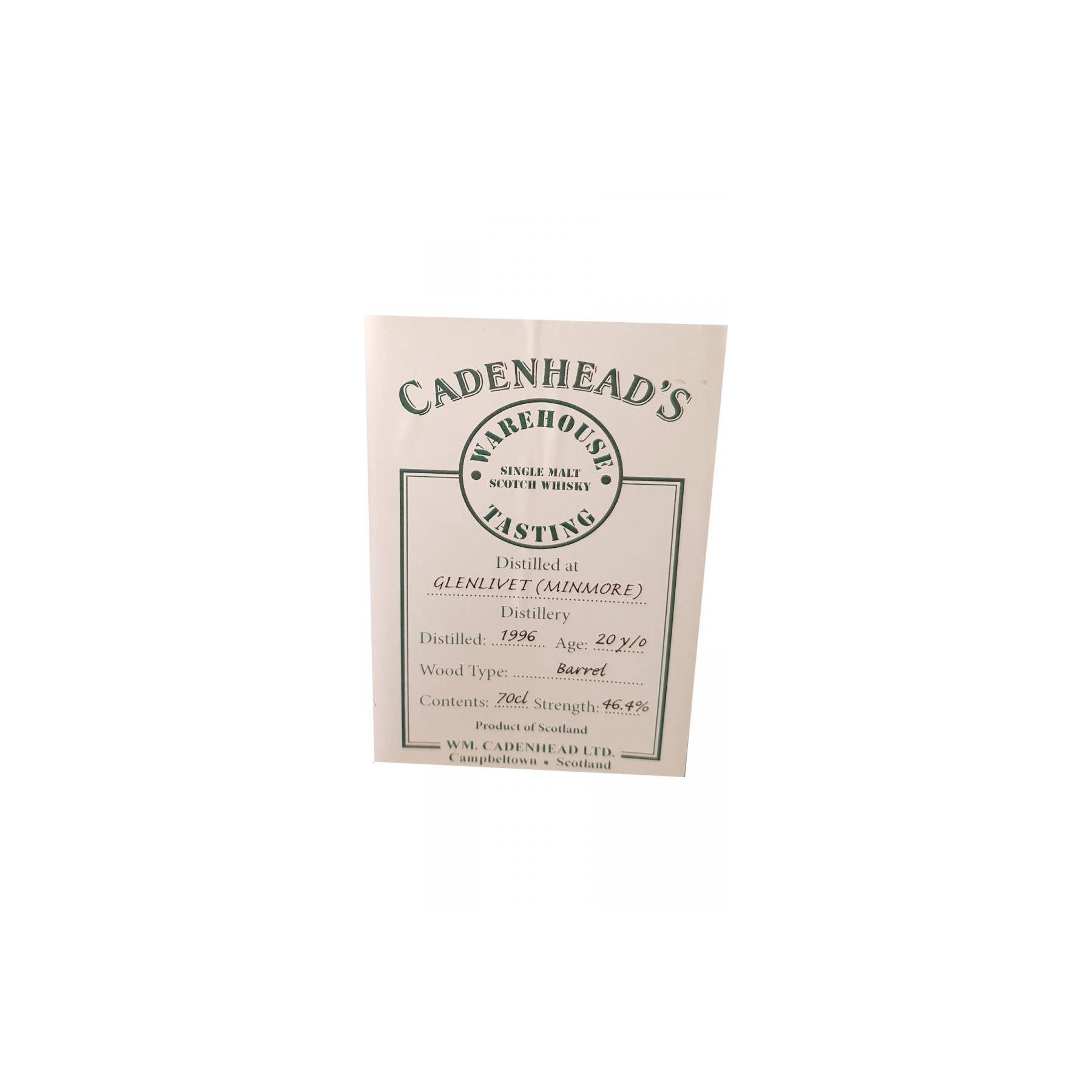 The Glenlivet 1996 20 Years Single Malt Whisky