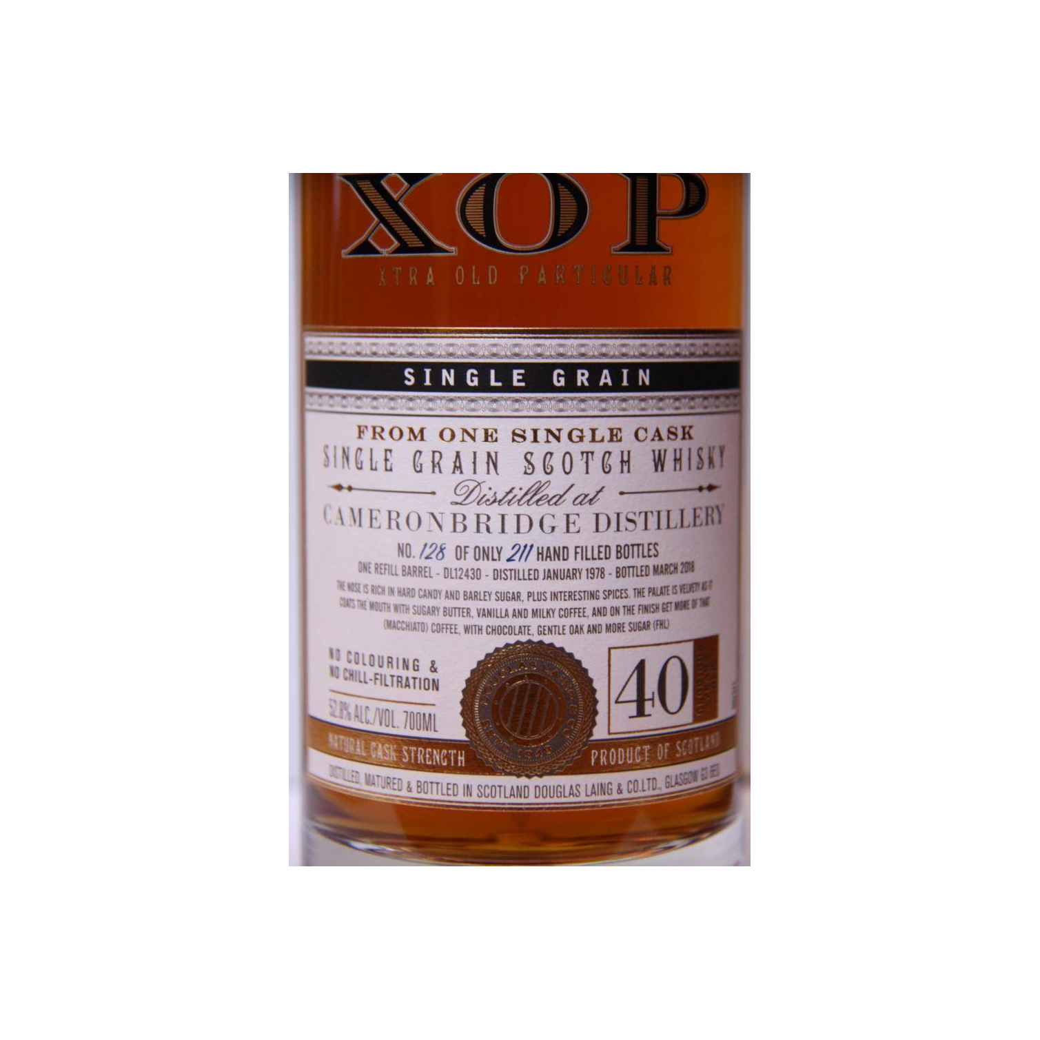 Cameronbridge 1978 40 Years Single Grain Whisky 3