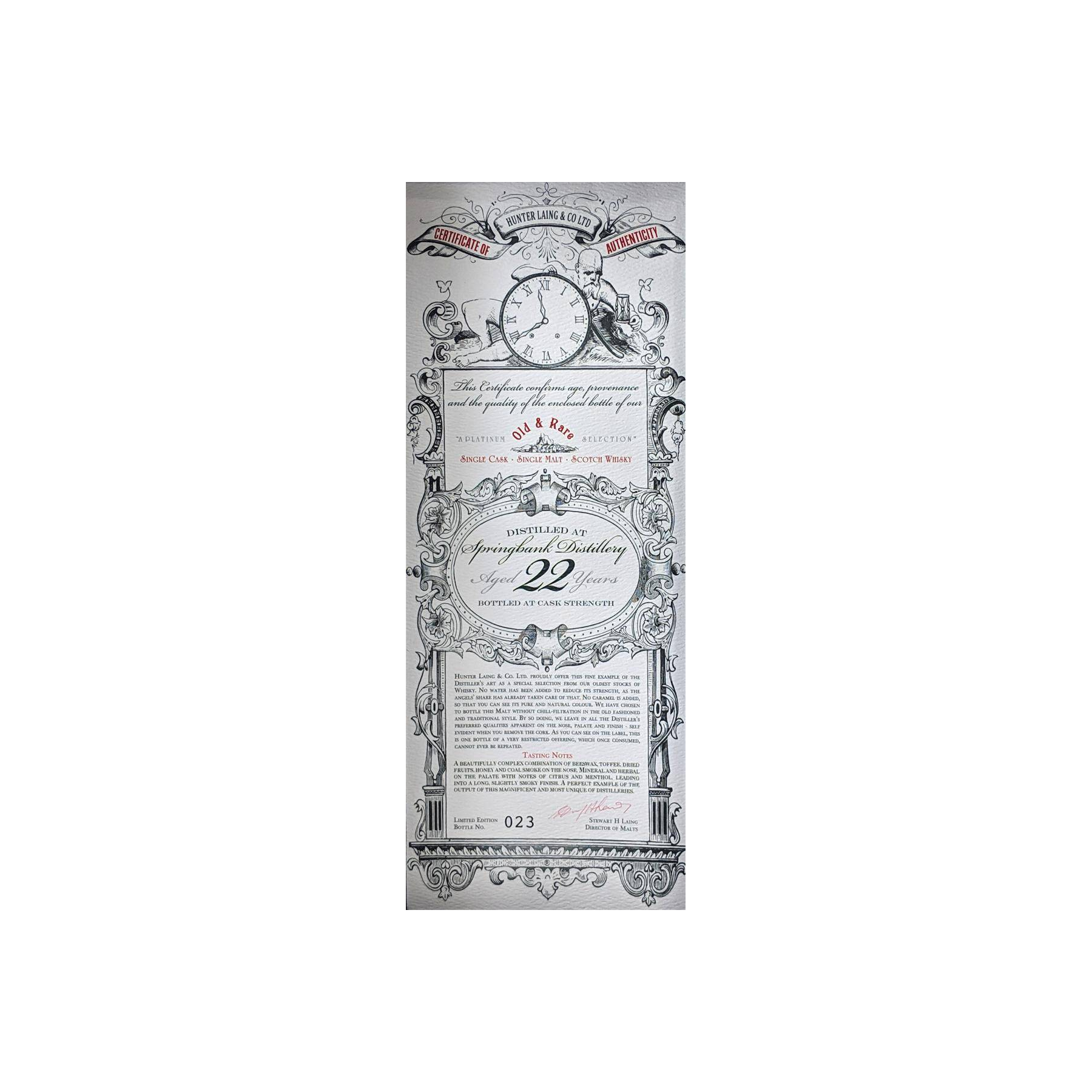 Springbank 1995 22 Years Single Malt Whisky 3