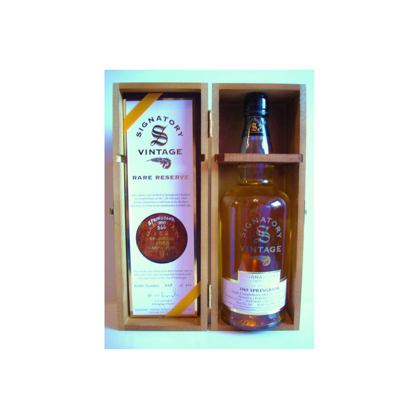 Springbank 1969 34 Years Single Malt Whisky 3