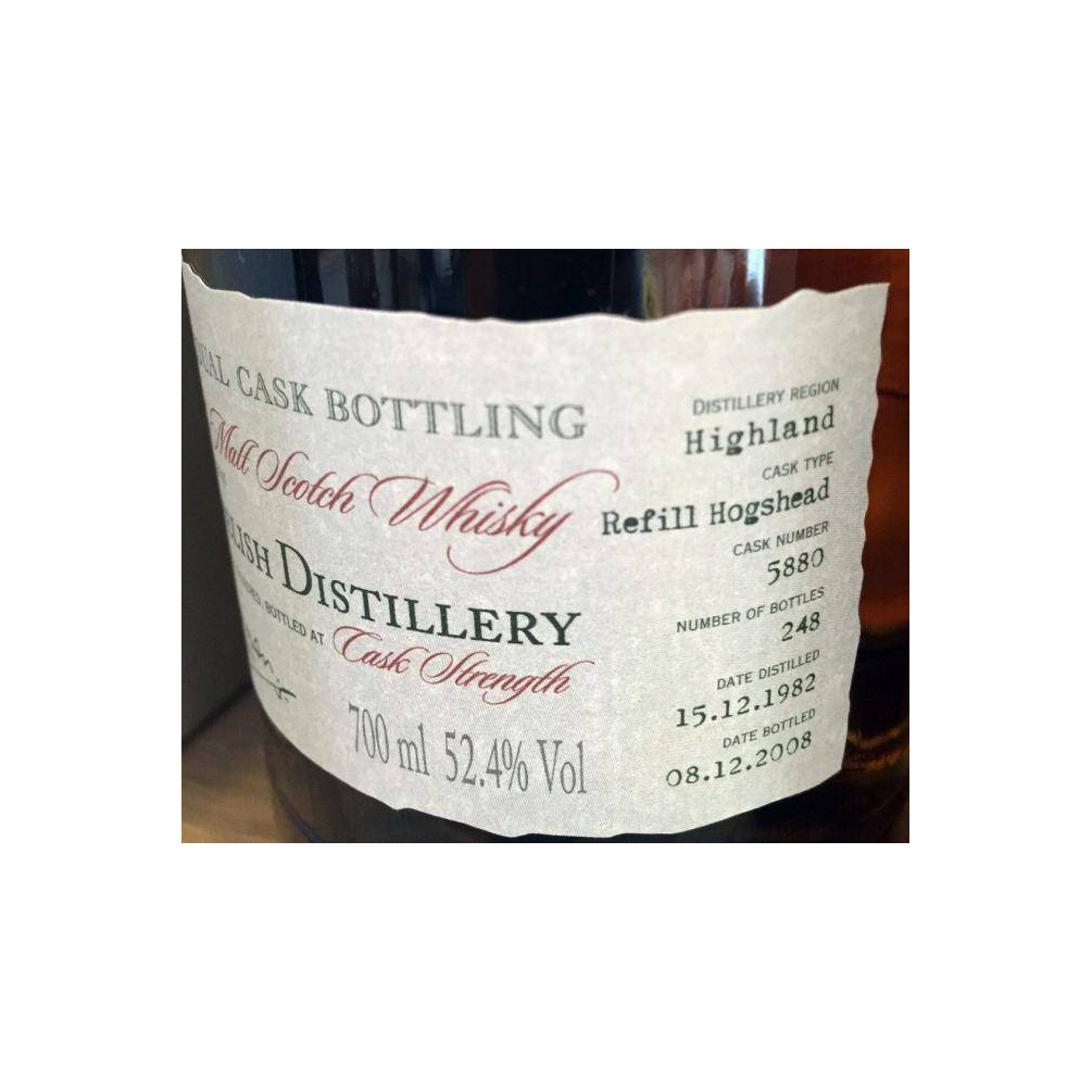 Clynelish Individual Cask Bottling 1982 25 Years Single Malt Whisky 2