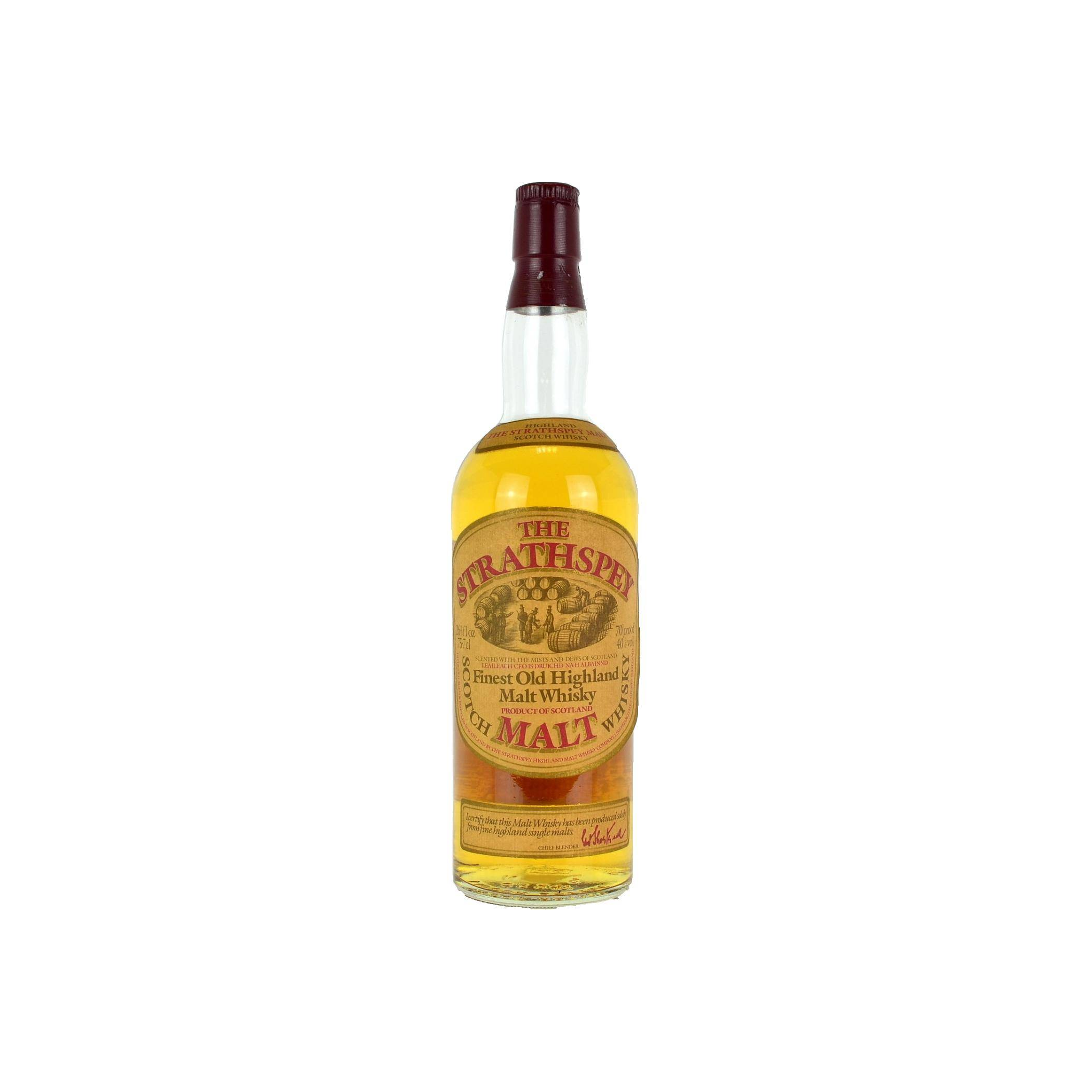 The Strathspey Malt Finest Old Highland Malt Whisky
