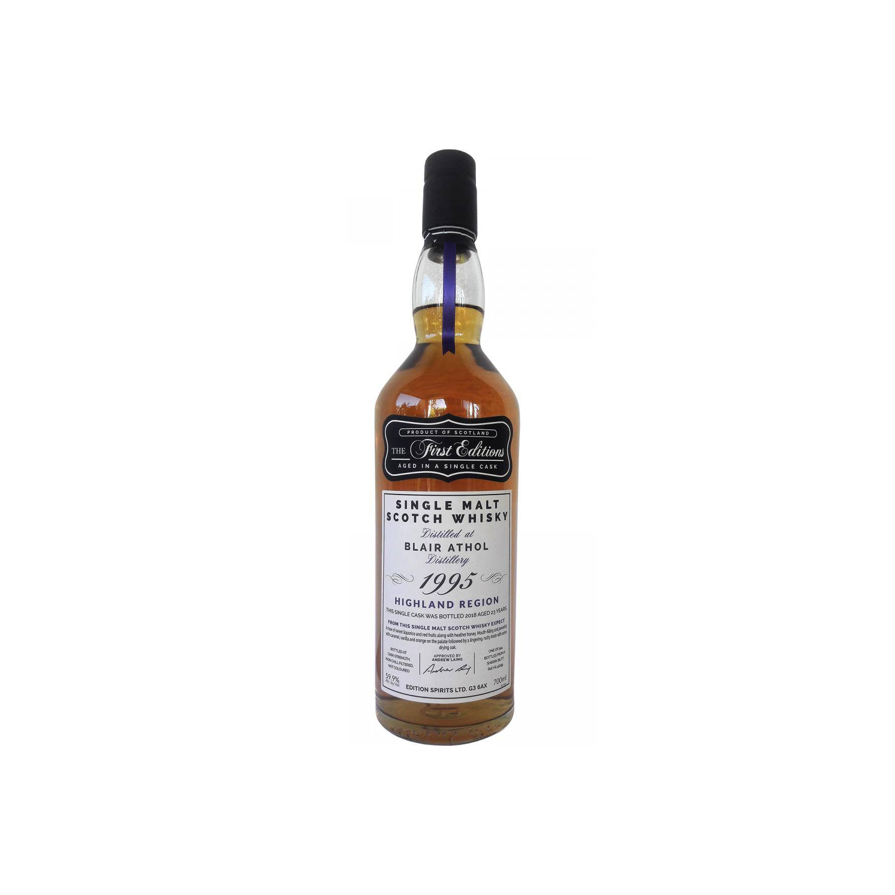 Blair Athol The First Editions 1995 23 Years Single Malt Whisky