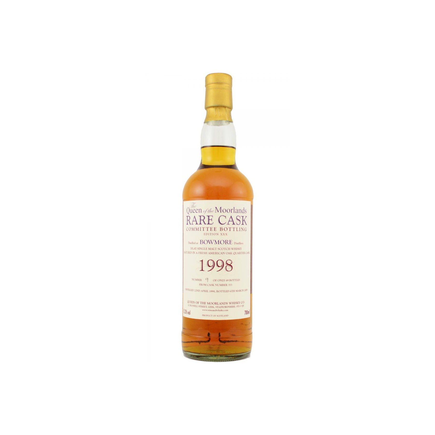 Bowmore 1998 10 Years Single Malt Whisky
