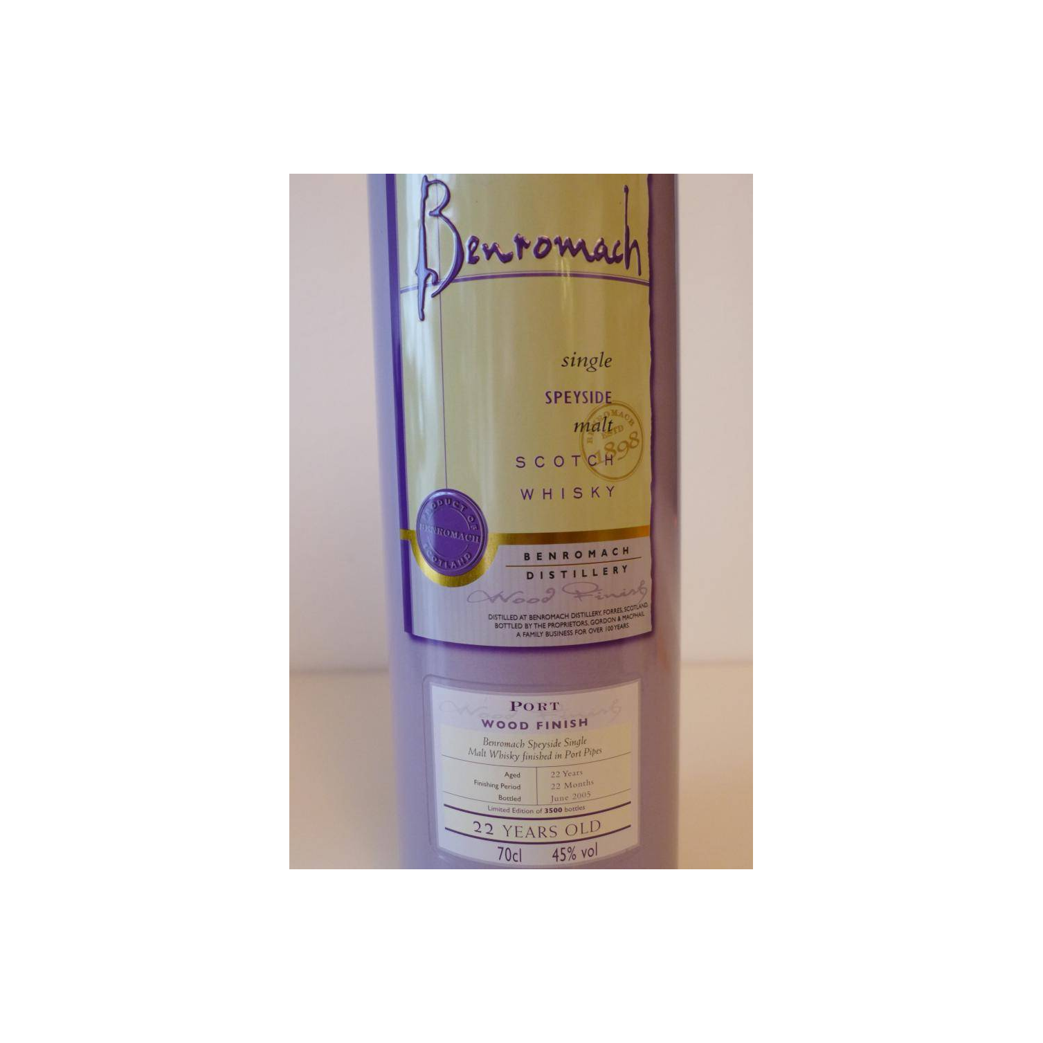 Benromach 22 Years Single Malt Whisky 3
