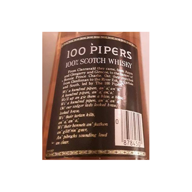100 Pipers De Luxe Scotch Whisky 3