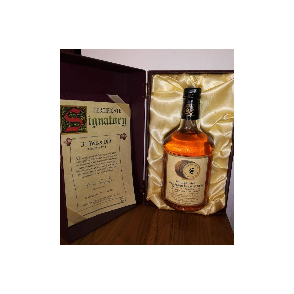 Longmorn Vintage Collection - Dumpy 1968 31 Years Single Malt Whisky 3
