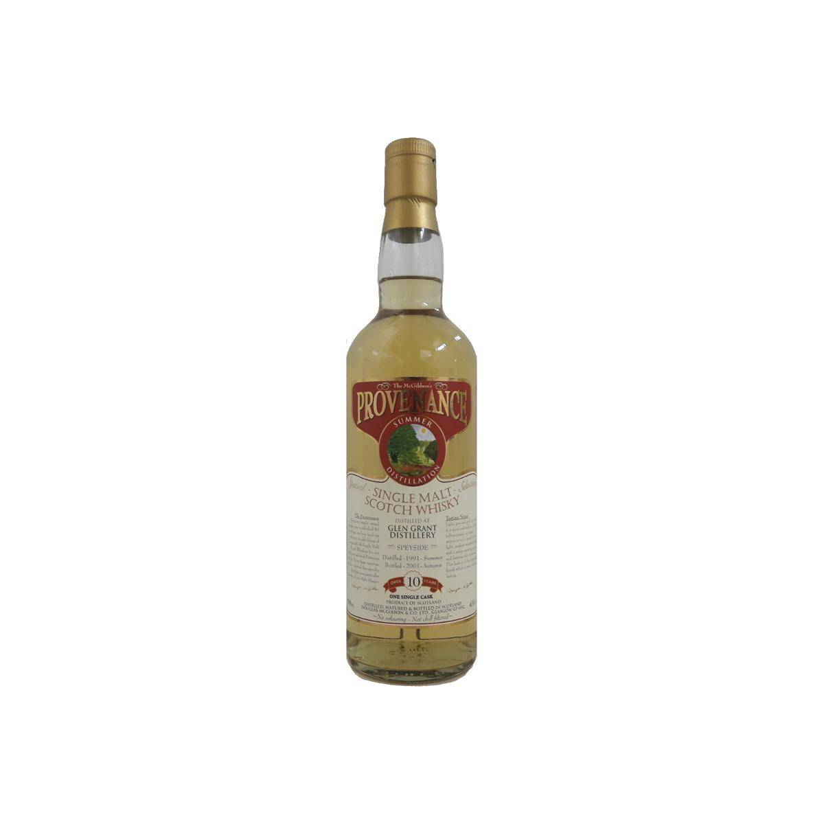Glen Grant McGibbon's Provenance 1991 10 Years Single Malt Whisky