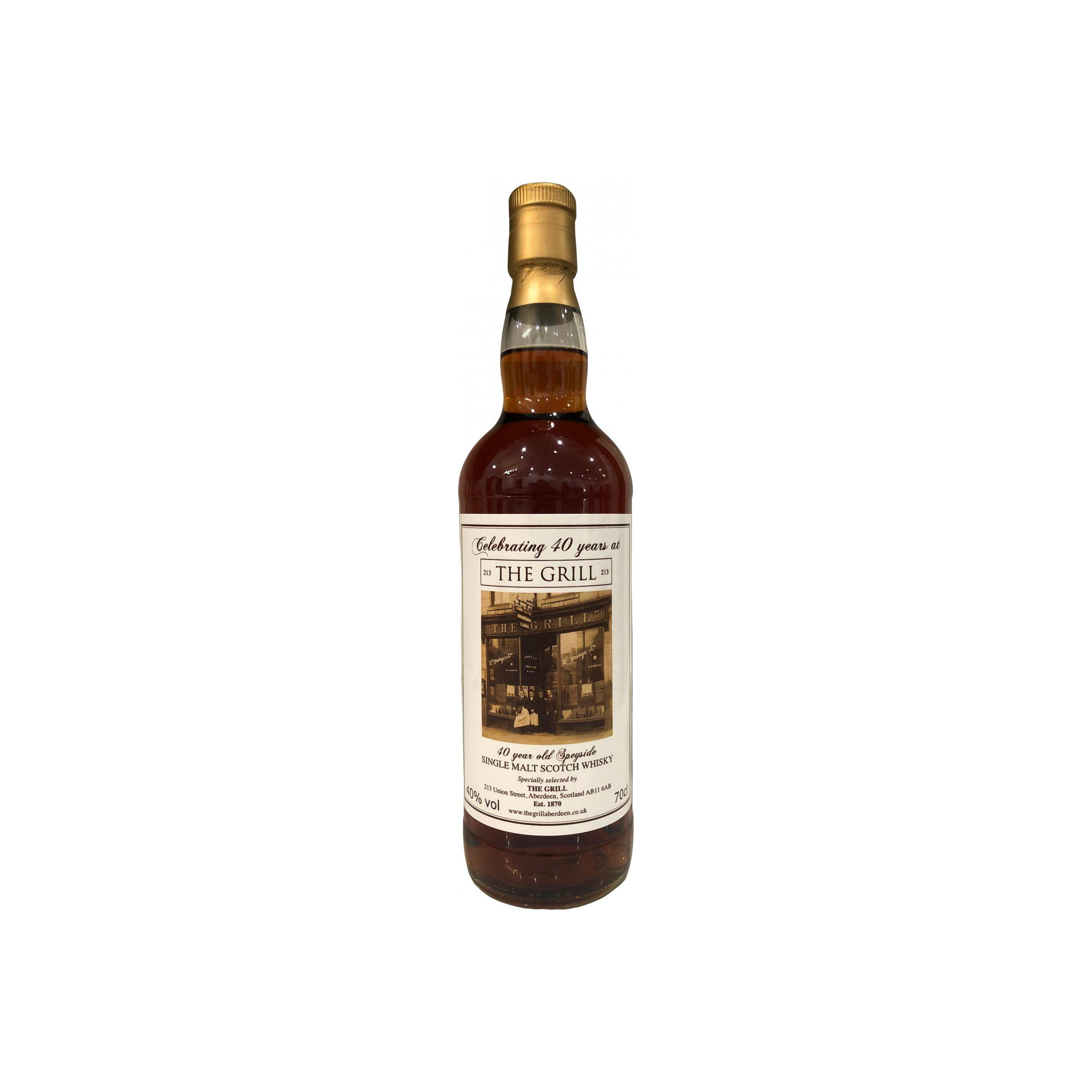 Single Malt Scotch Whisky Speyside Region DT