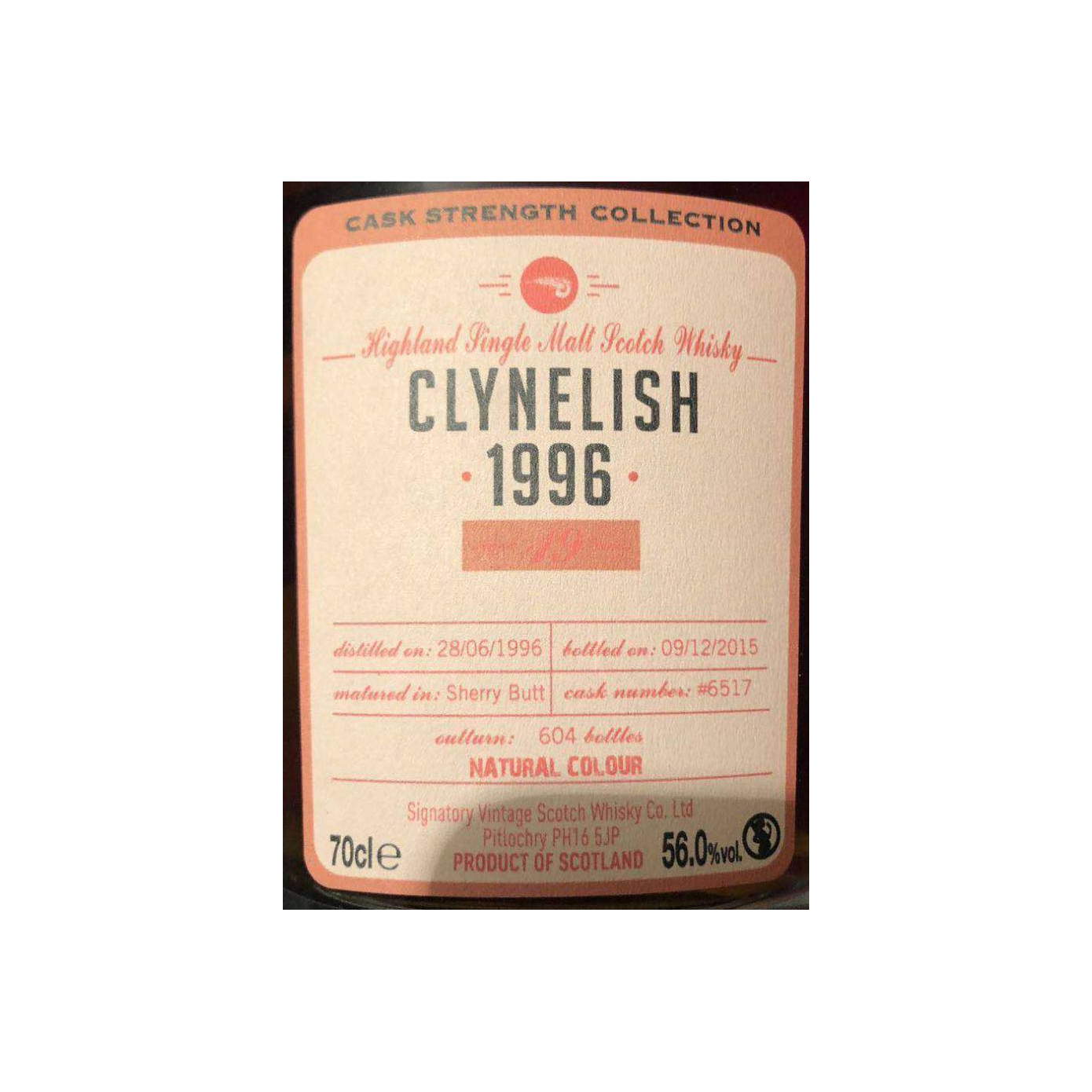 Clynelish Cask Strength Collection 1996 19 Years Single Malt Whisky