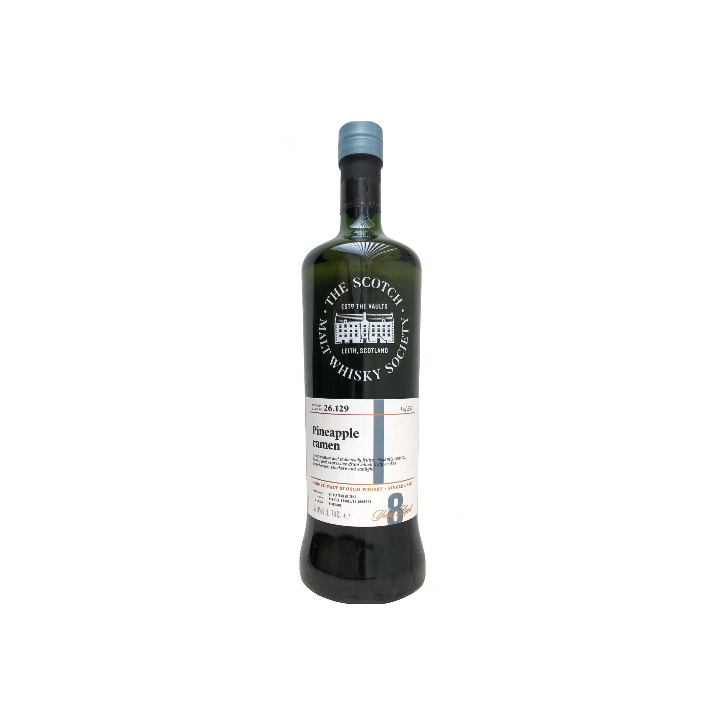 The Scotch Malt Whisky Society 2010 8 Years Single Malt Whisky