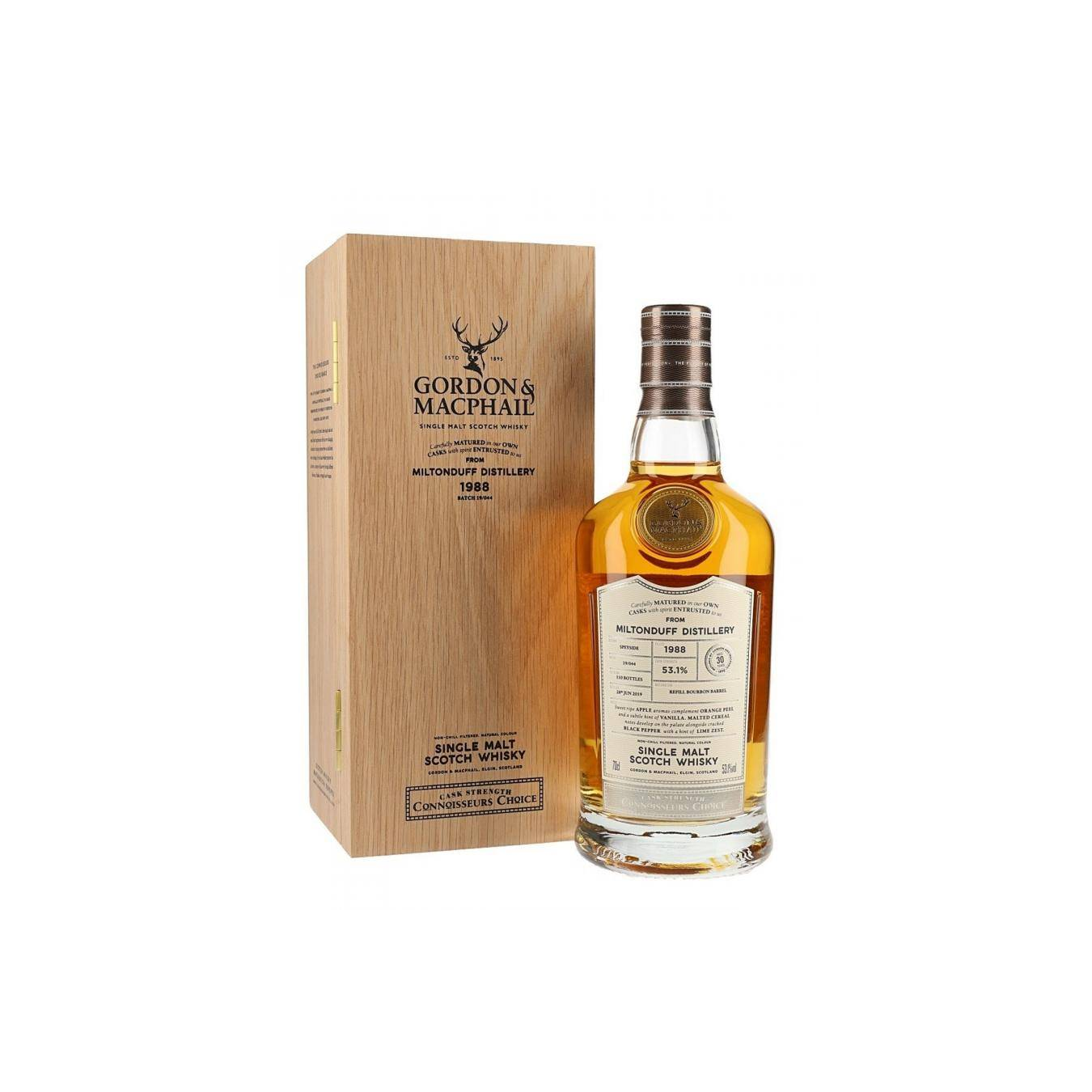 Miltonduff Connoisseurs Choice - Cask Strength 1988 30 Years Single Malt Whisky 2