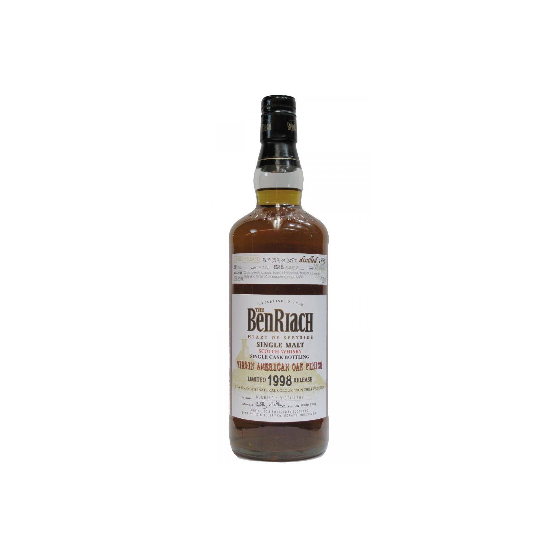 BenRiach Individual Cask Bottling 1998 14 Years Single Malt Whisky