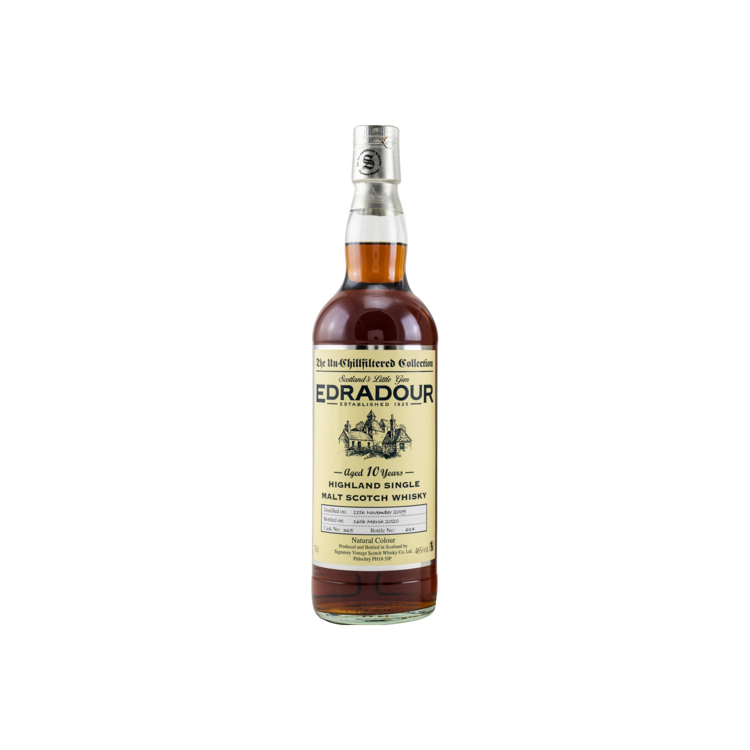 Edradour The Un-Chillfiltered Collection 2009 10 Years Single Malt Whisky