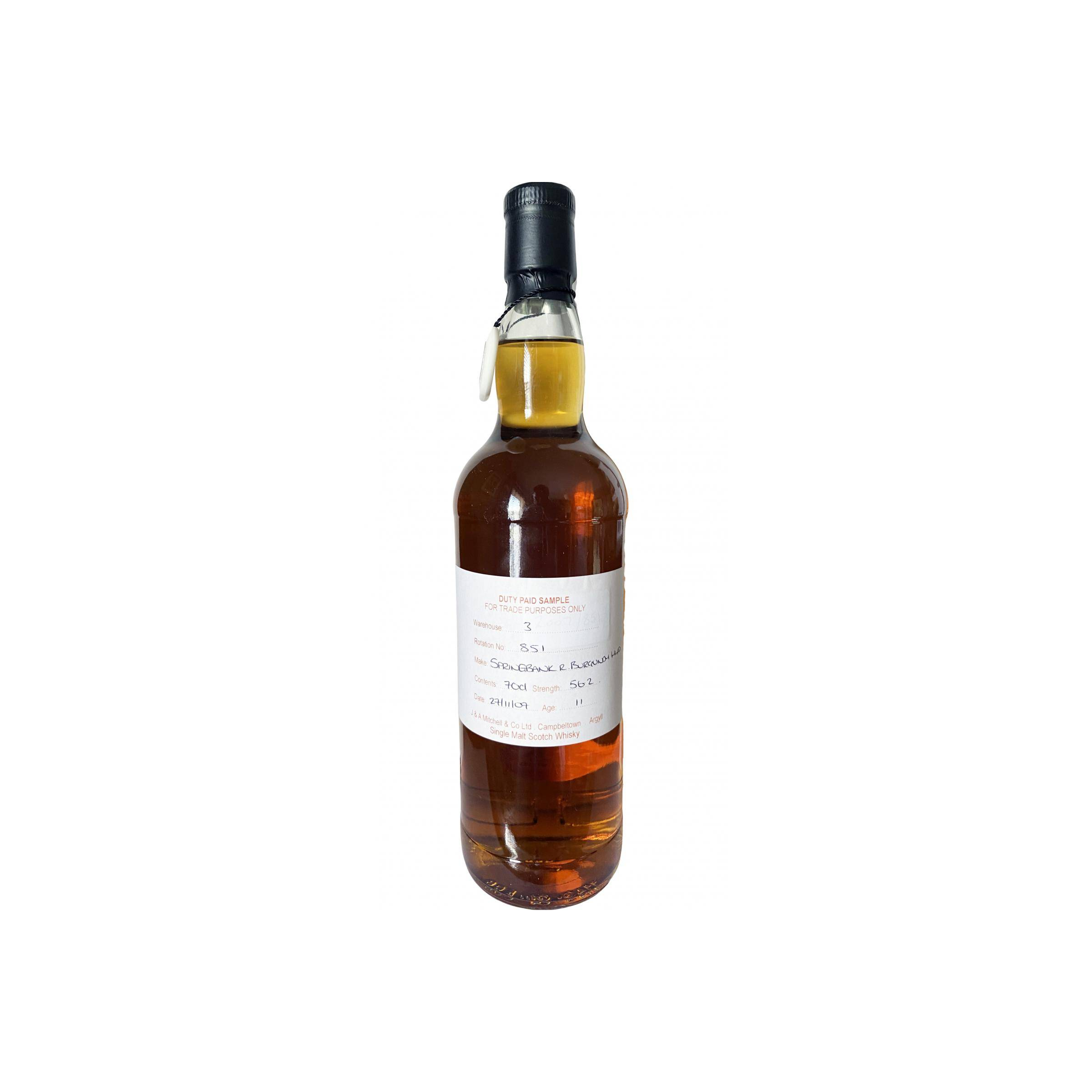 Springbank Duty Paid Sample - For Trade Purposes Only 2007 11 Years Single Malt Whisky