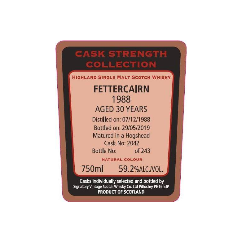 Fettercairn Cask Strength Collection 1988 30 Years Single Malt Whisky 2