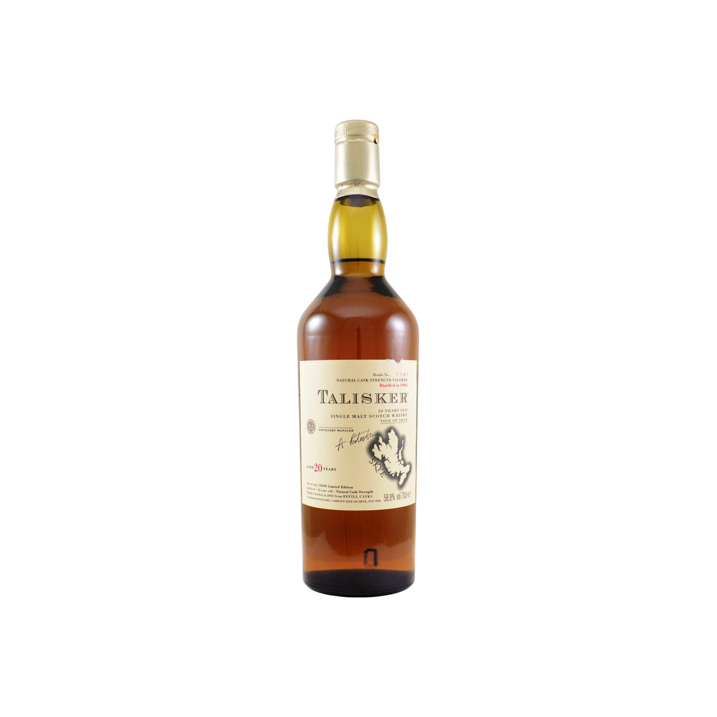 Talisker 1982 20 Years Single Malt Whisky