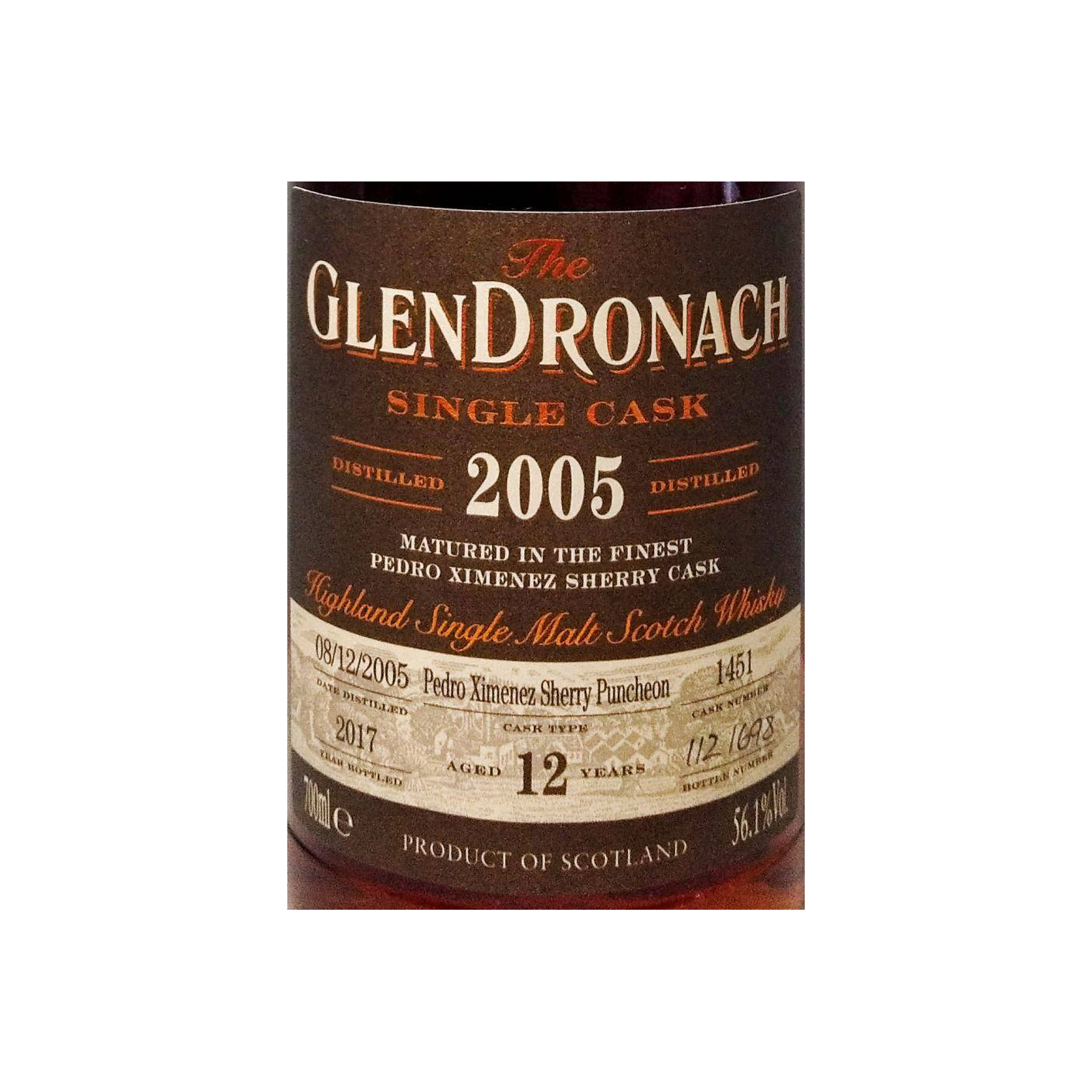 GlenDronach 2005 12 Years Single Malt Whisky 2