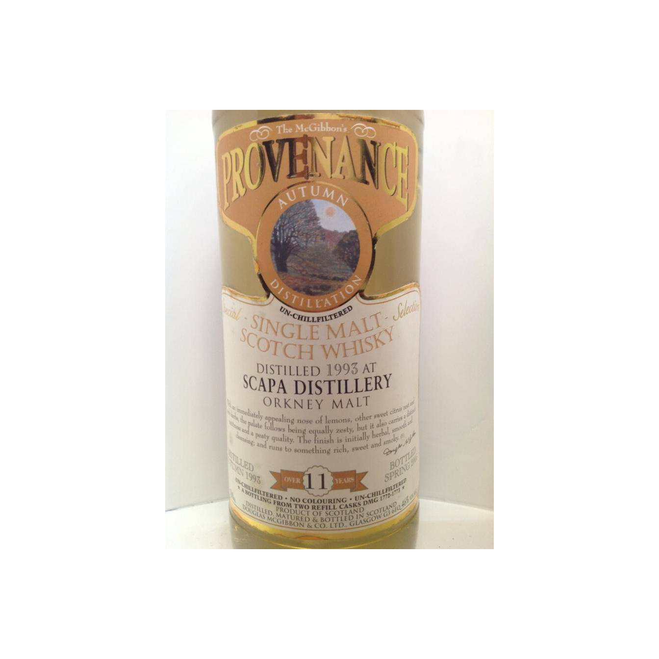 Scapa McGibbon's Provenance 1993 11 Years Single Malt Whisky 2
