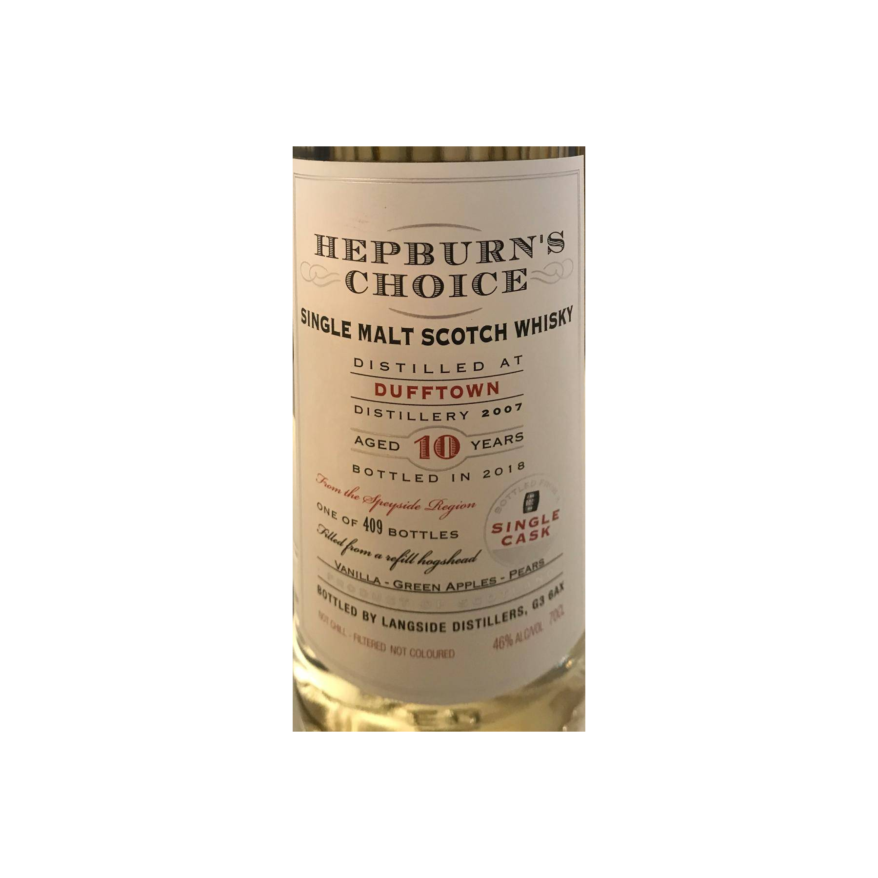 Dufftown 2007 10 Years Single Malt Whisky