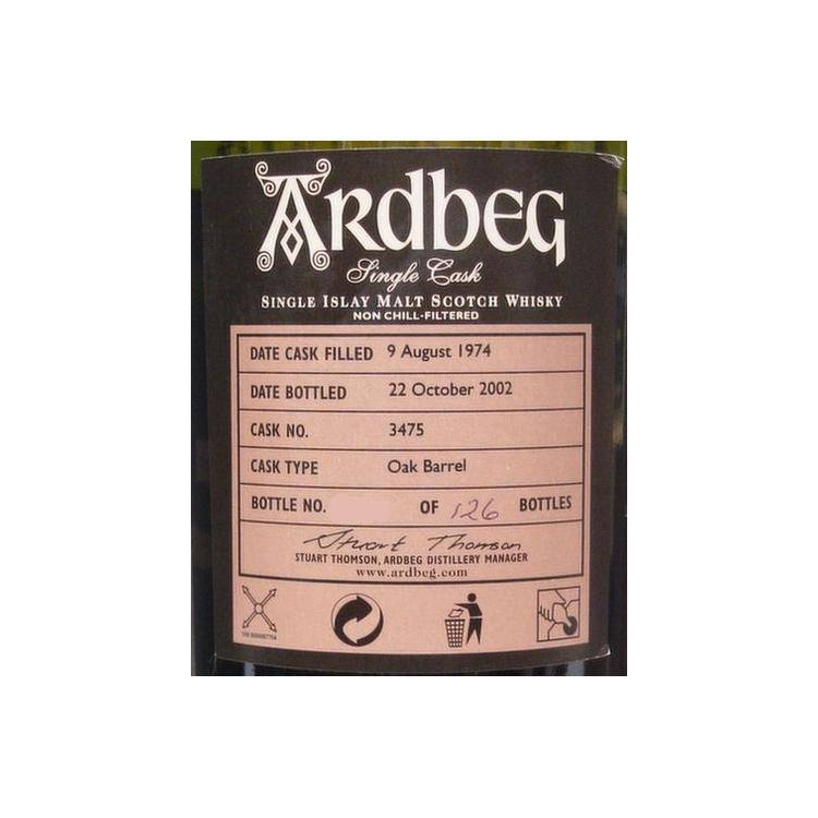 Ardbeg Single Cask 1974 28 Years Single Malt Whisky 3
