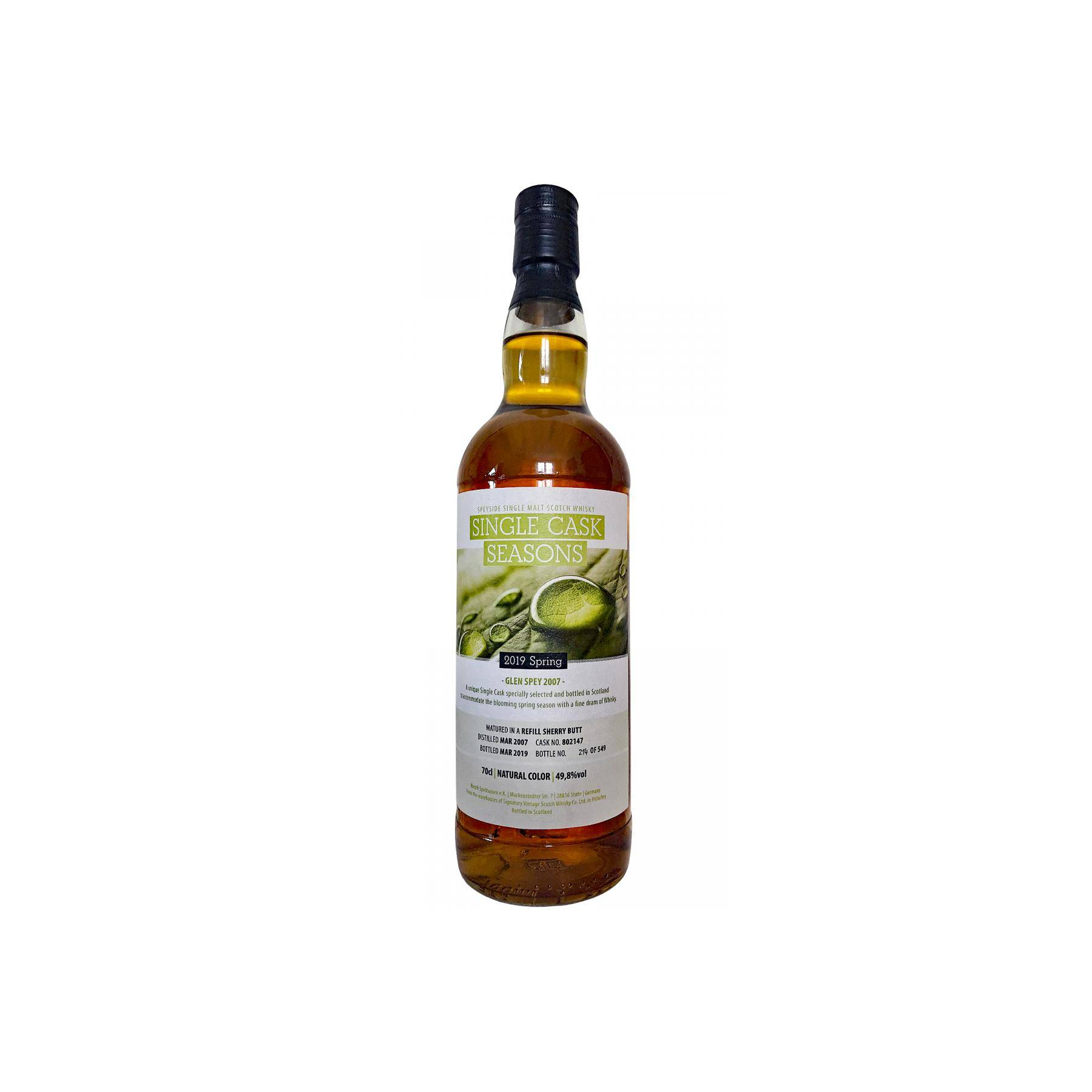 Glen Spey 2007 12 Years Single Malt Whisky