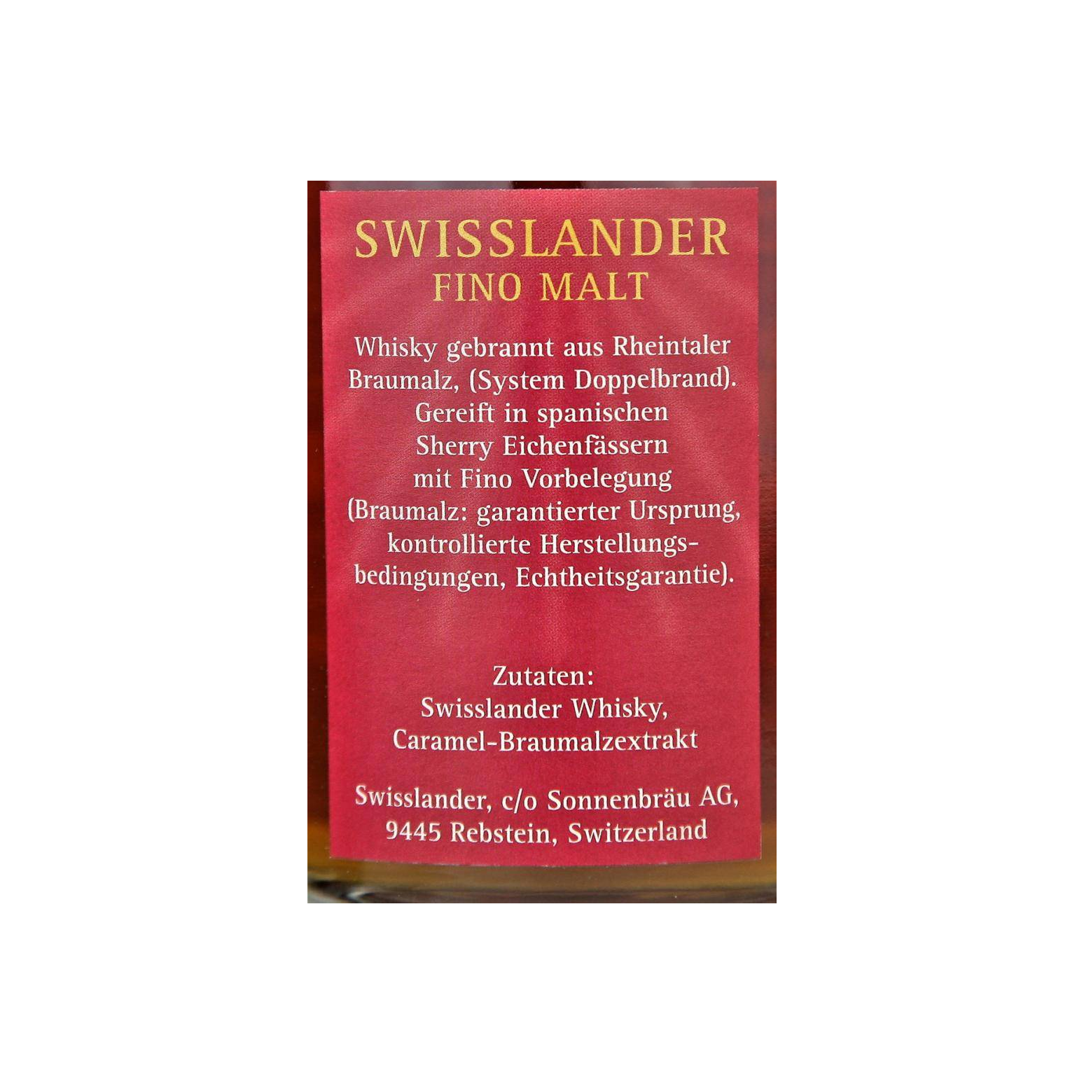 Sonnenbräu Fino - Swisslander Malt 3