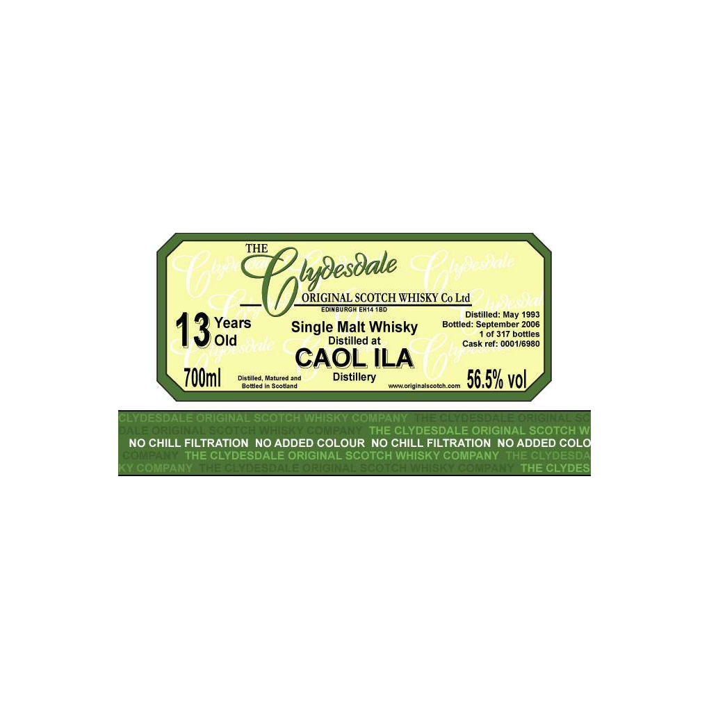Caol Ila 1993 13 Years Single Malt Whisky