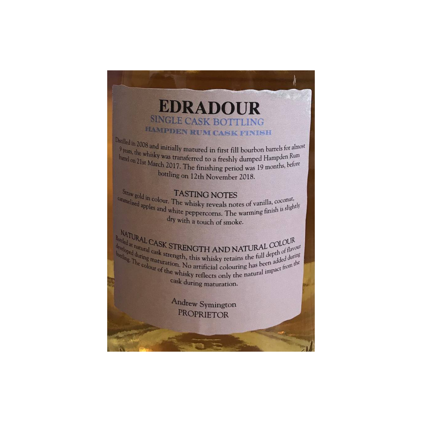 Edradour 2008 10 Years Single Malt Whisky 3