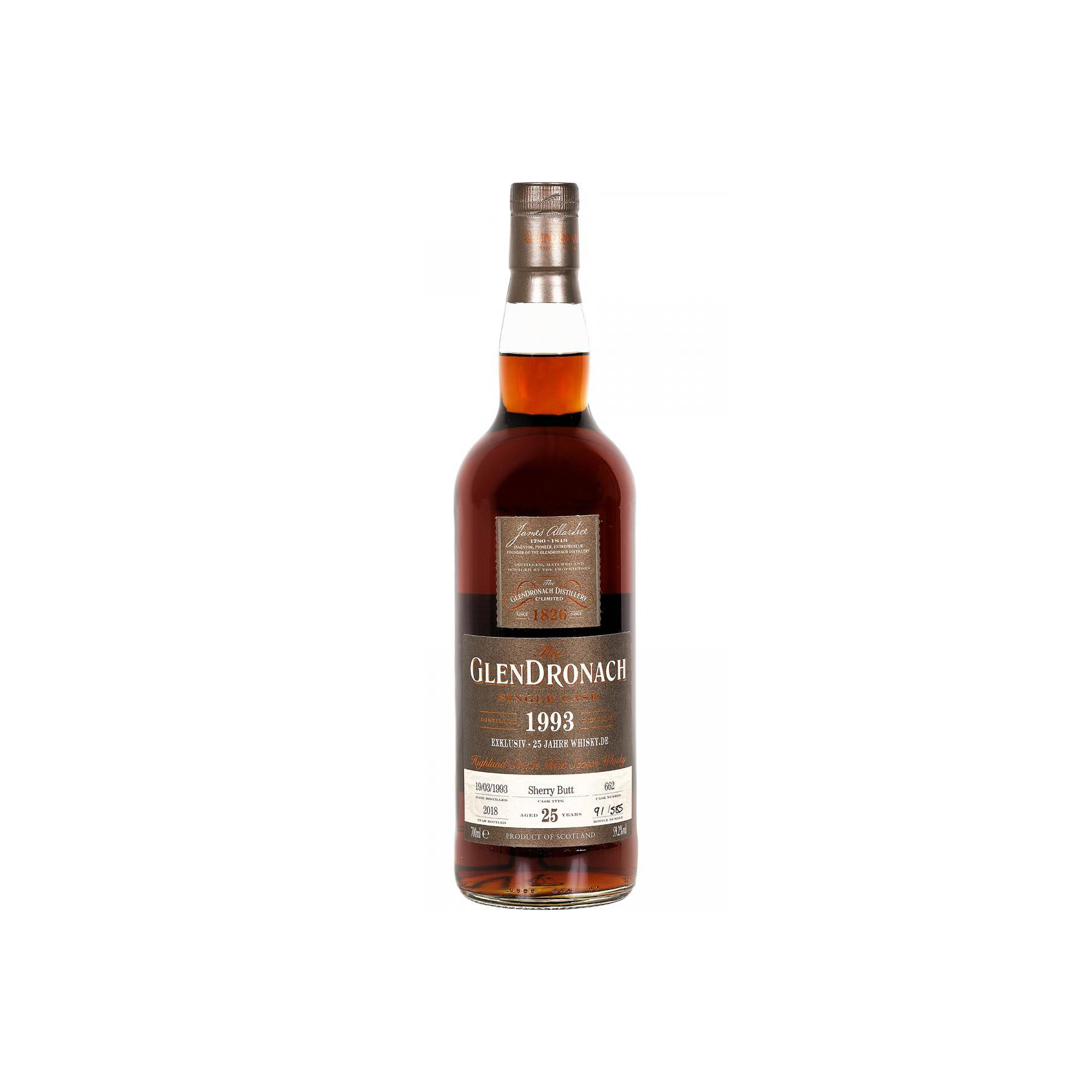 GlenDronach Single Cask 1993 25 Years Single Malt Whisky
