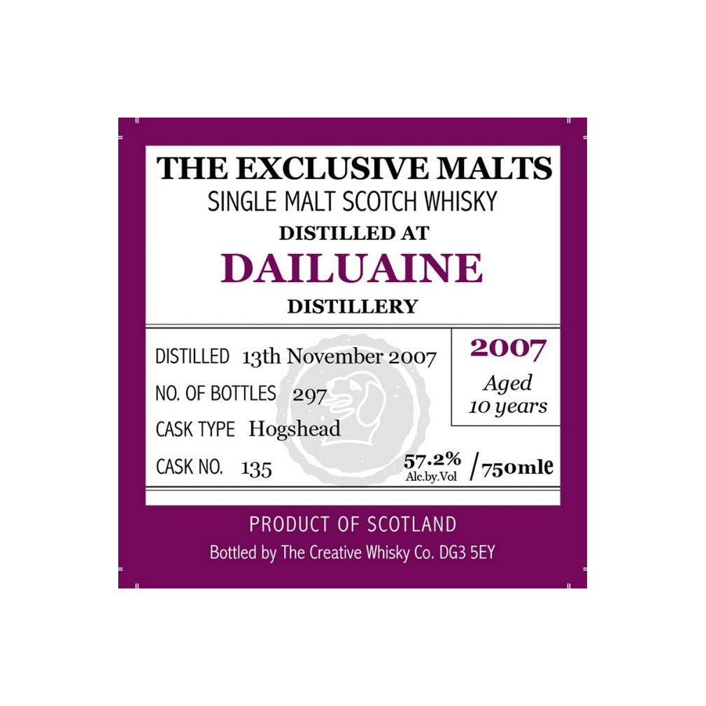 Dailuaine 2007 10 Years Single Malt Whisky 3