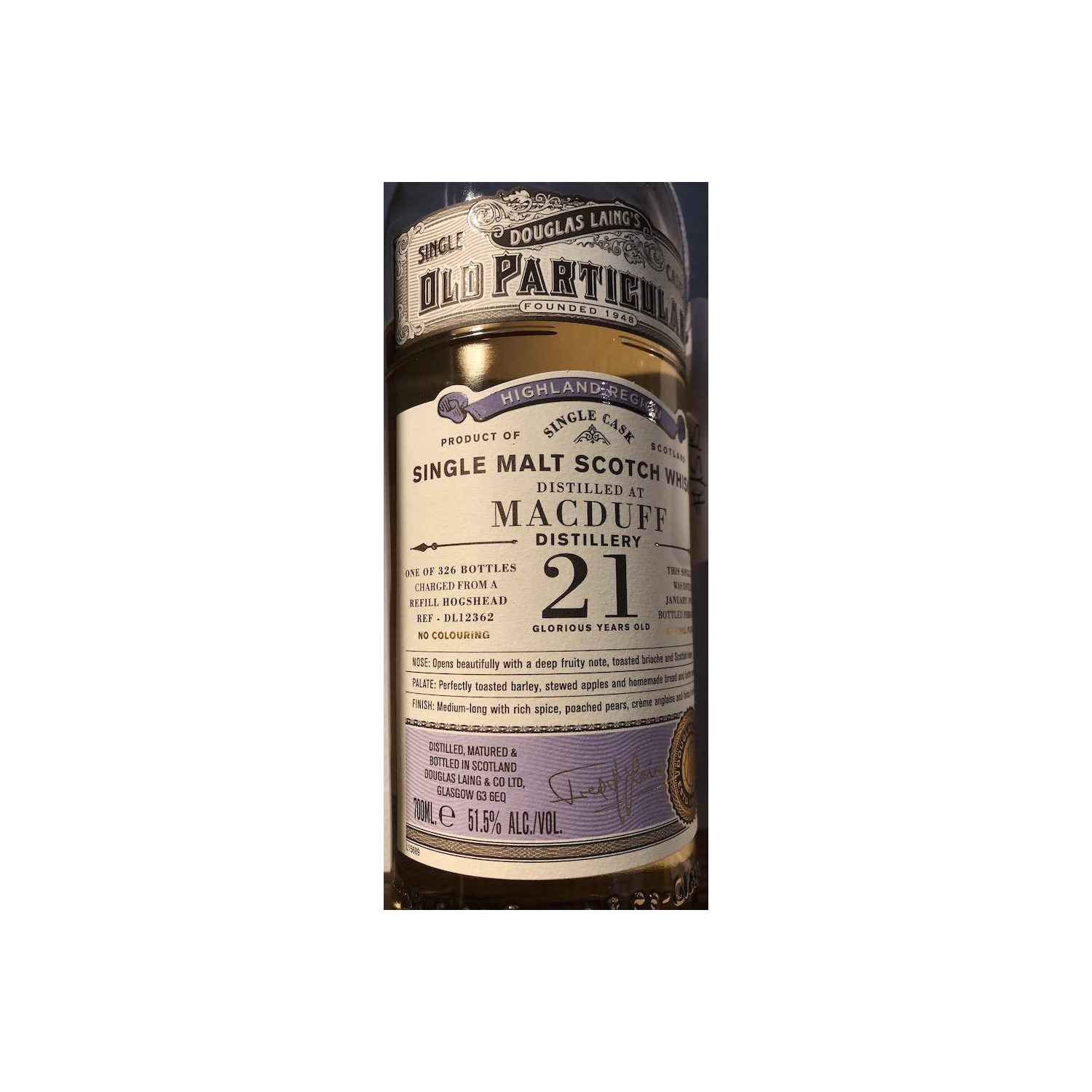 Macduff Old Particular 1997 21 Years Single Malt Whisky