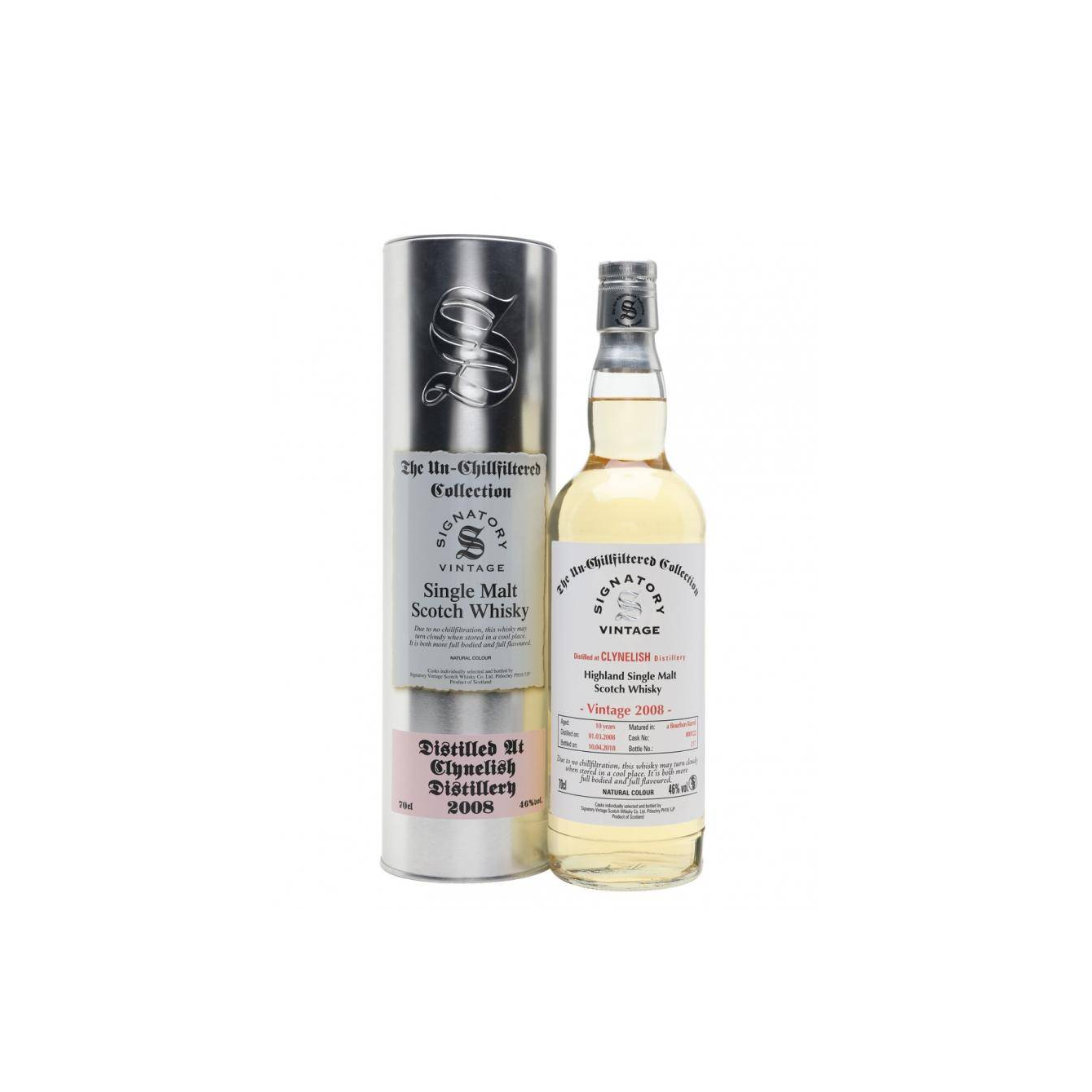 Clynelish The Un-Chillfiltered Collection 2008 10 Years Single Malt Whisky 2