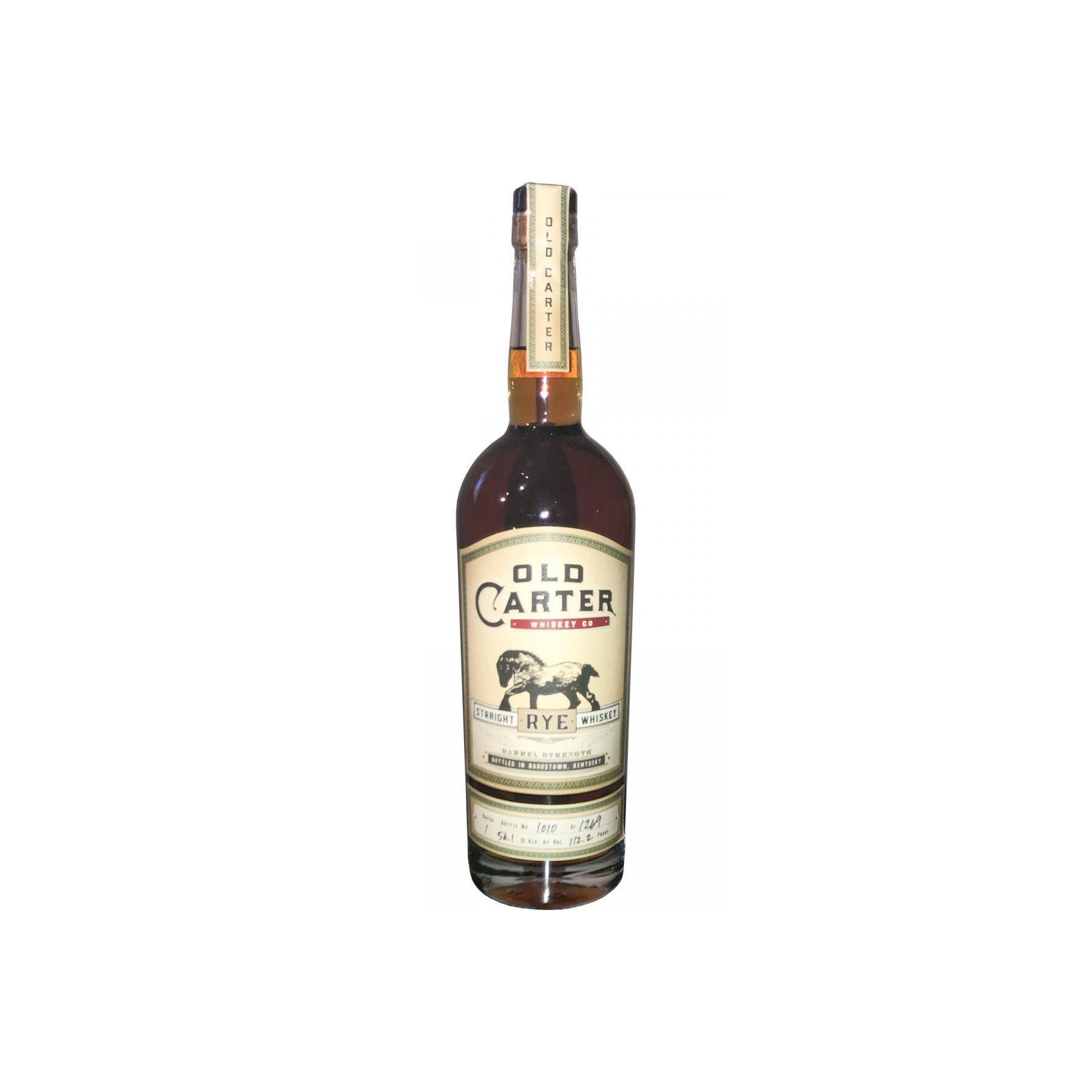 Old Carter Straight Rye Whiskey
