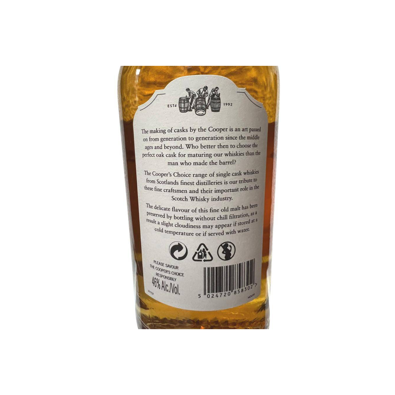 Miltonduff The Cooper's Choice 2009 8 Years Single Malt Whisky 2