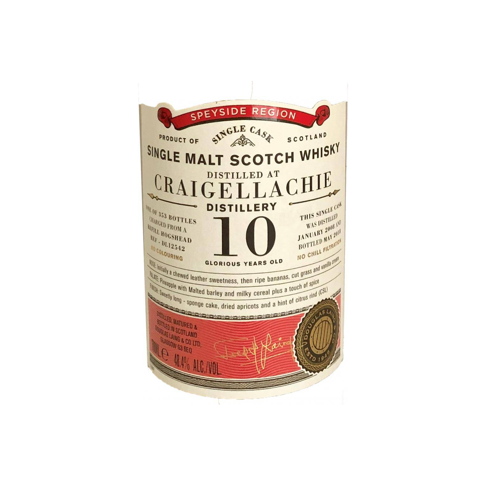 Craigellachie Old Particular 2008 10 Years Single Malt Whisky 2