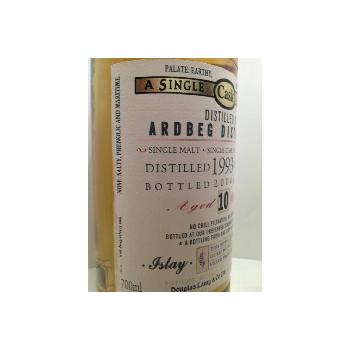 Ardbeg Old Malt Cask 1993 10 Years Single Malt Whisky 3
